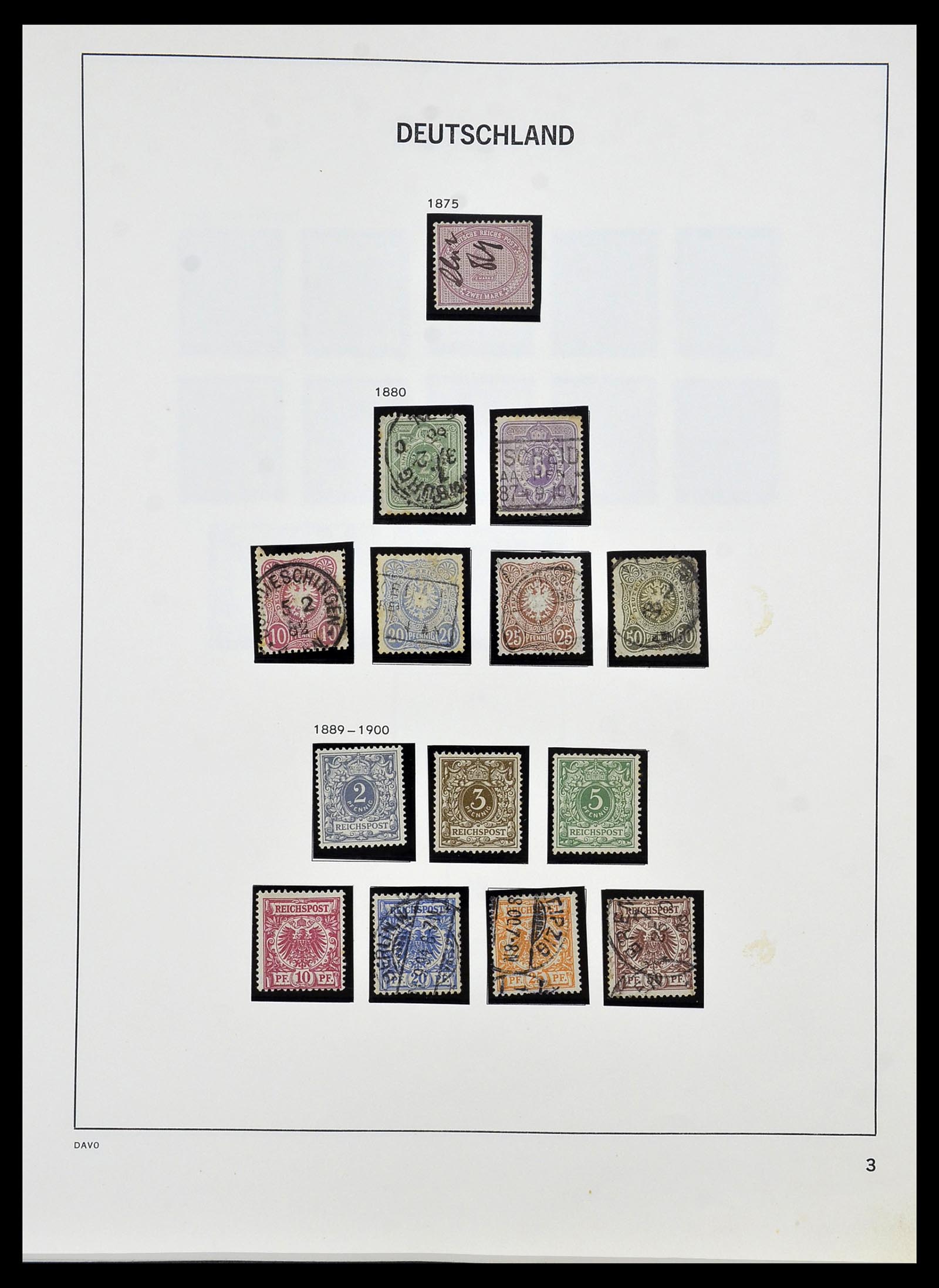 34457 003 - Postzegelverzameling 34457 Duitsland 1872-1980.