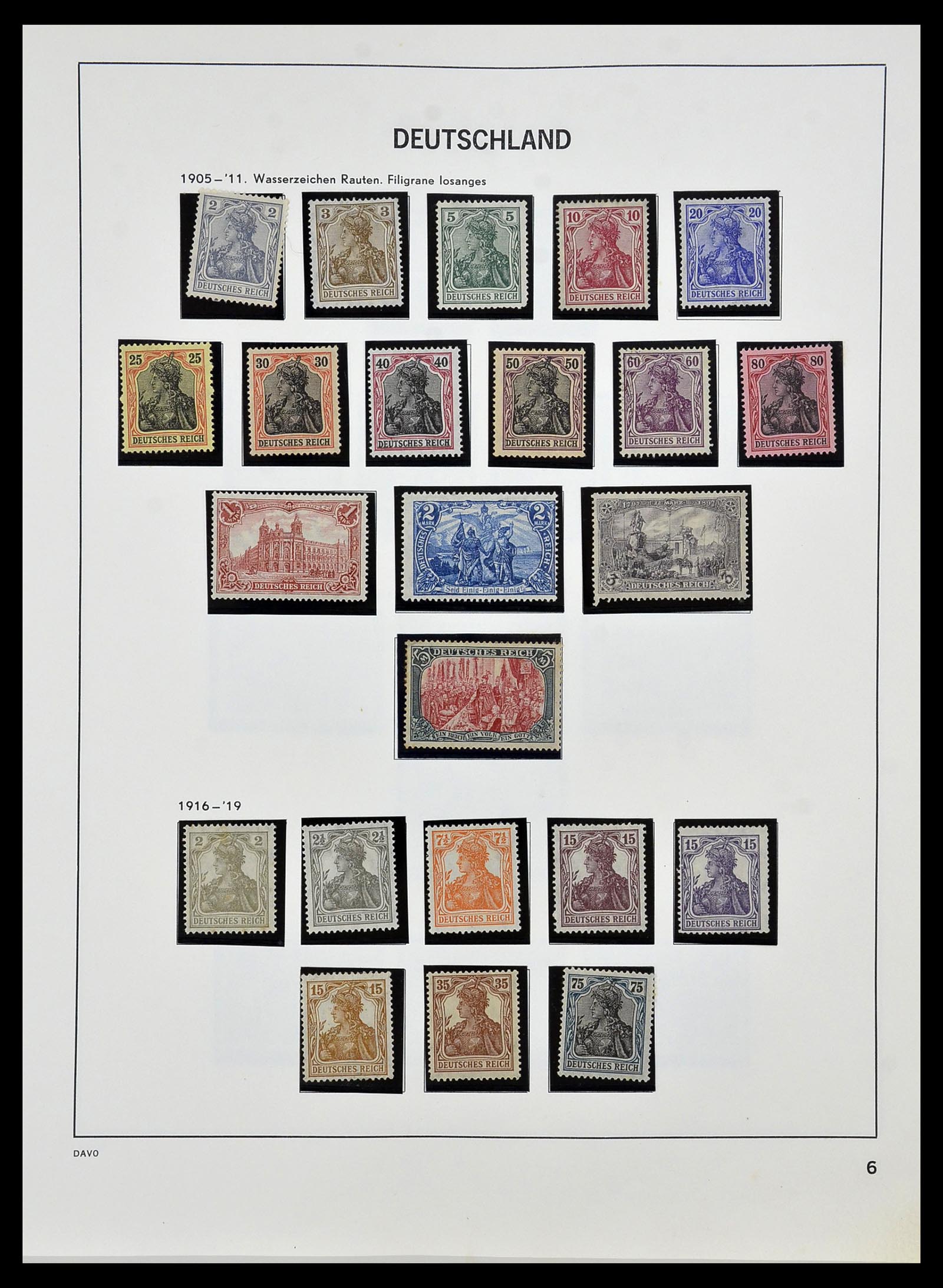 34457 006 - Postzegelverzameling 34457 Duitsland 1872-1980.