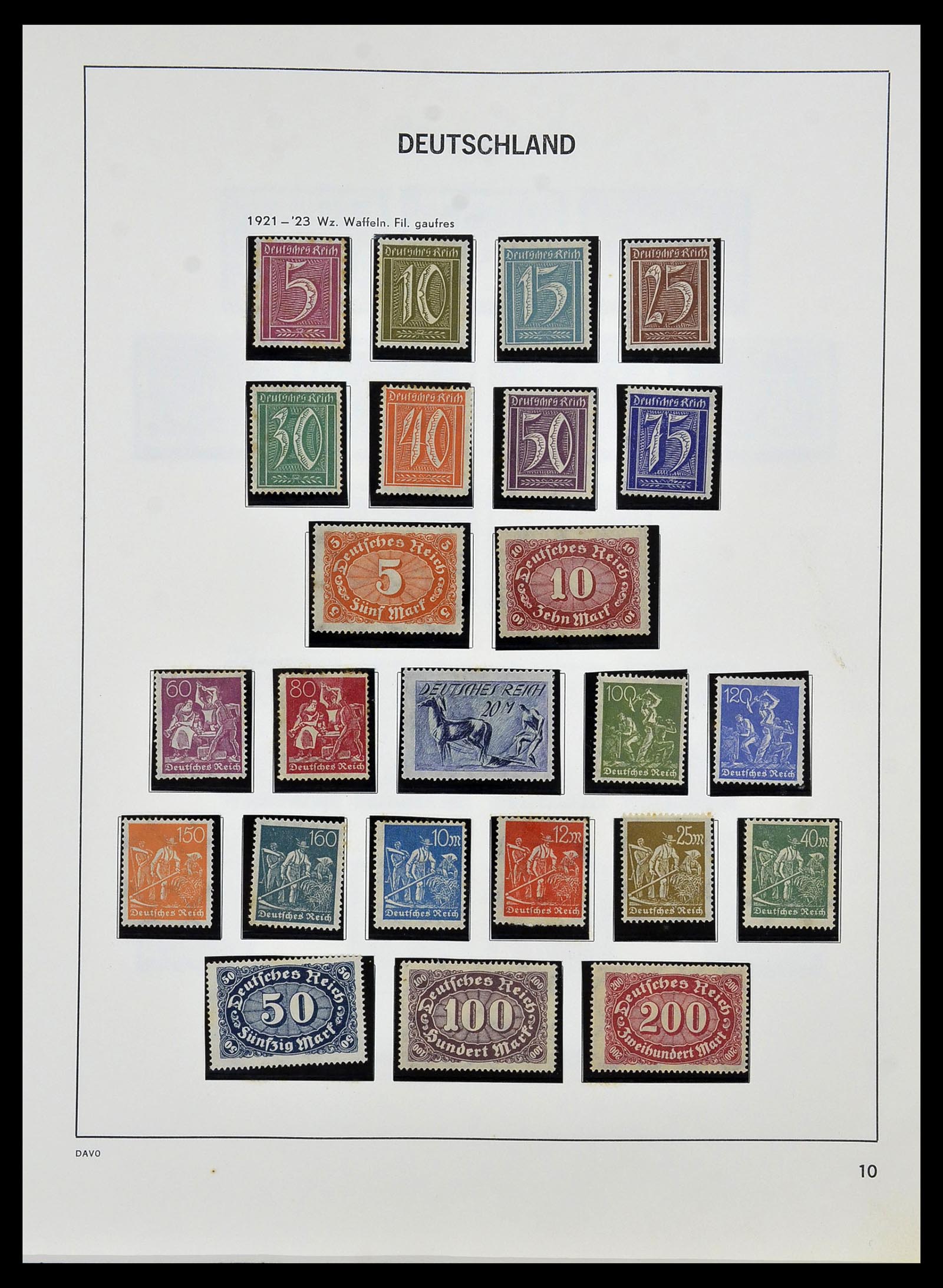 34457 010 - Postzegelverzameling 34457 Duitsland 1872-1980.