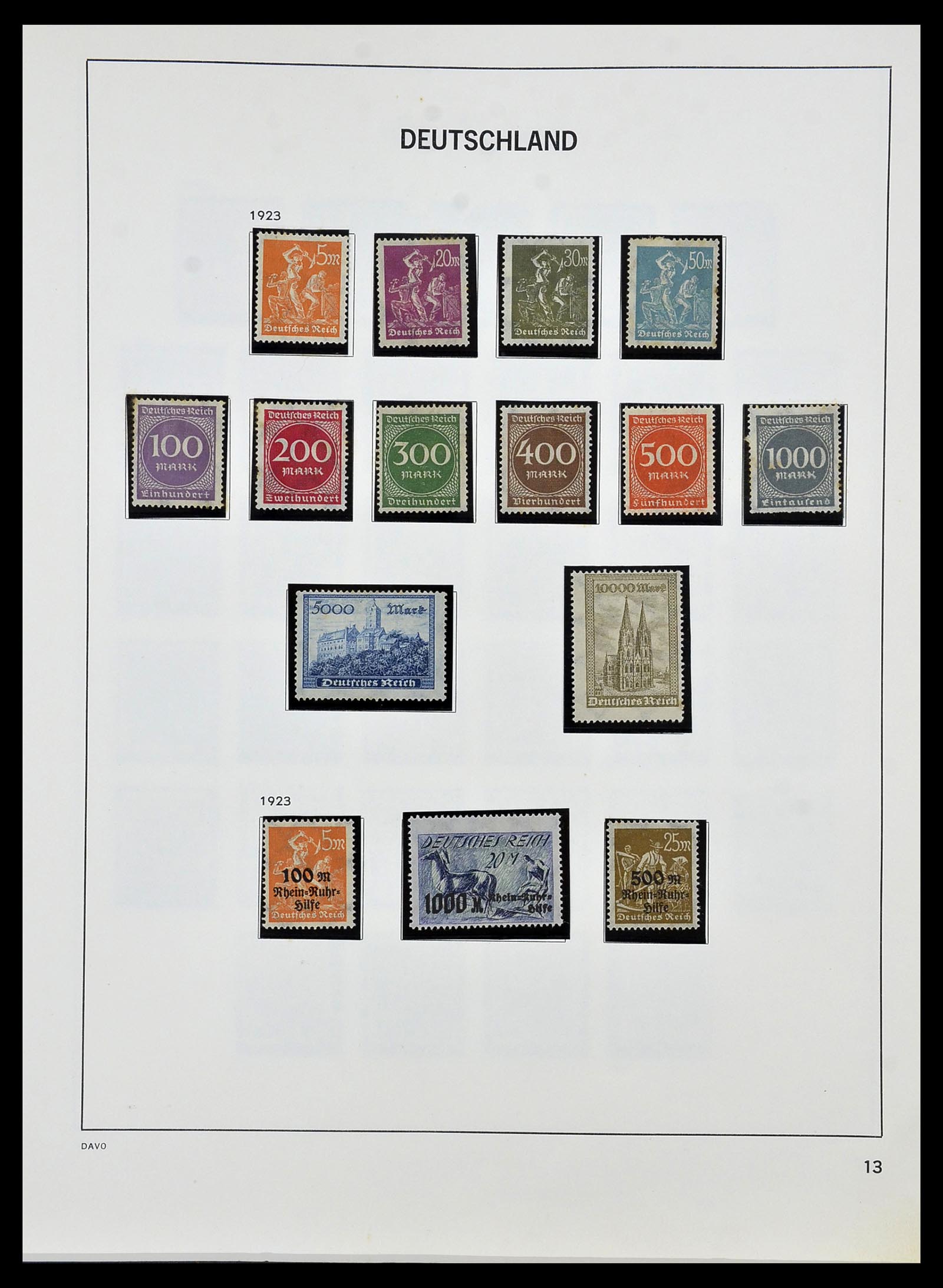 34457 013 - Postzegelverzameling 34457 Duitsland 1872-1980.