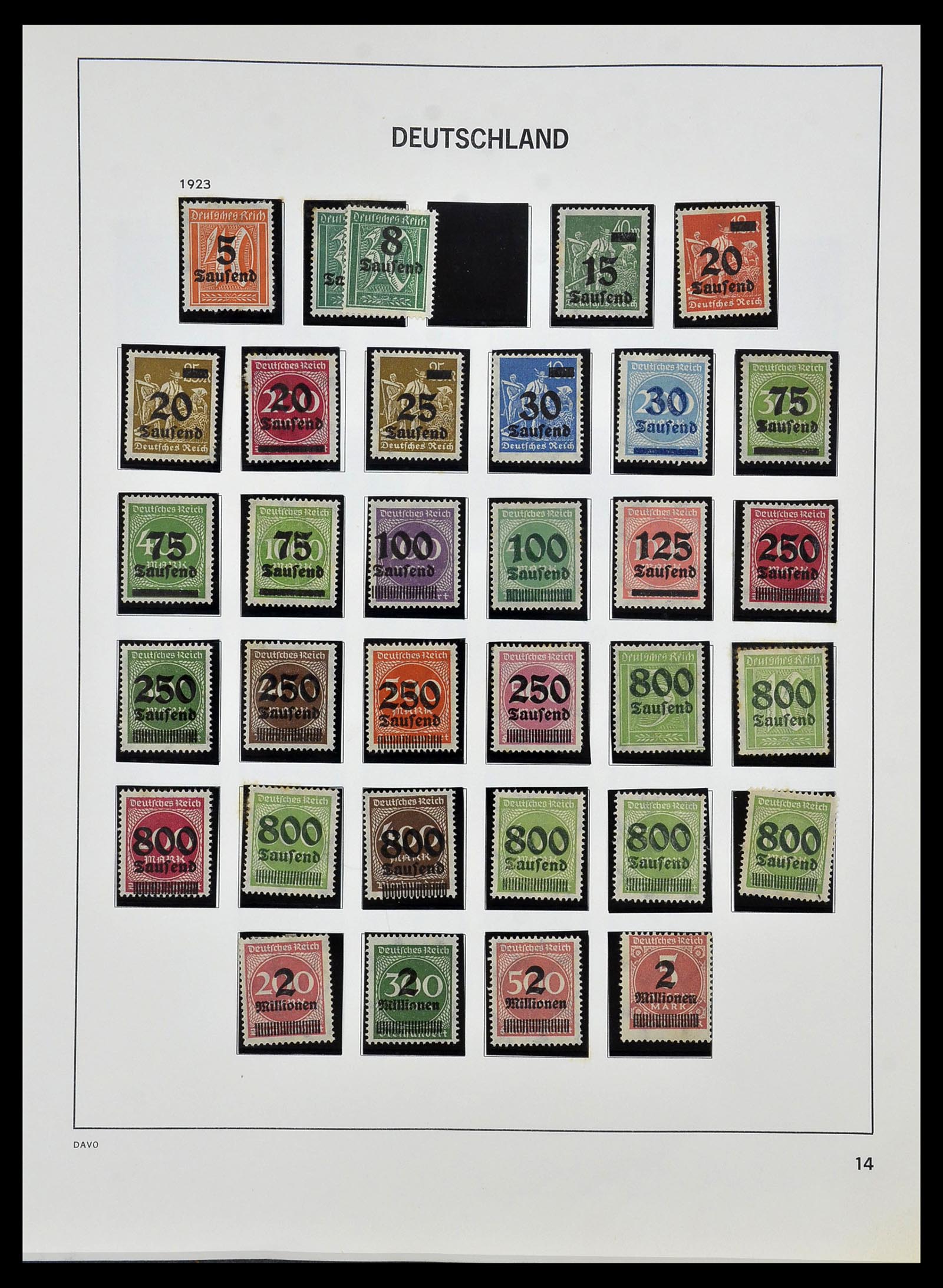 34457 014 - Postzegelverzameling 34457 Duitsland 1872-1980.