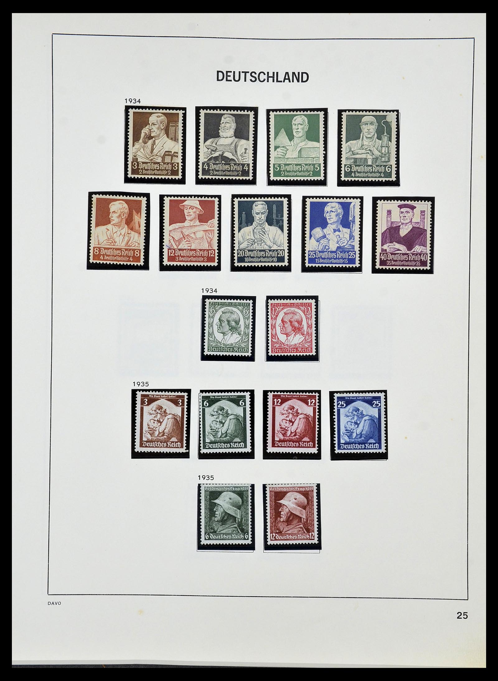 34457 025 - Stamp Collection 34457 Germany 1872-1980.