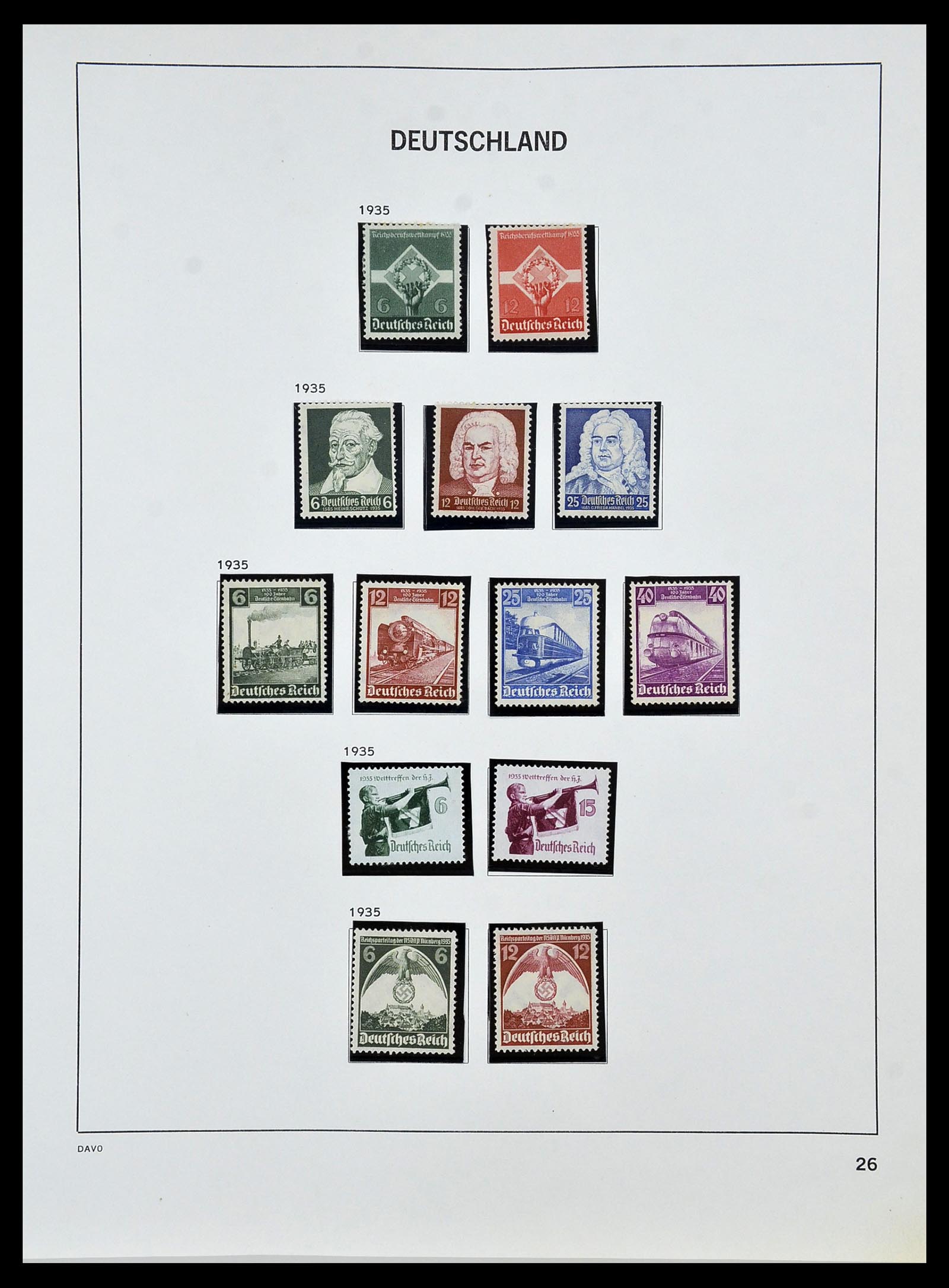 34457 026 - Stamp Collection 34457 Germany 1872-1980.