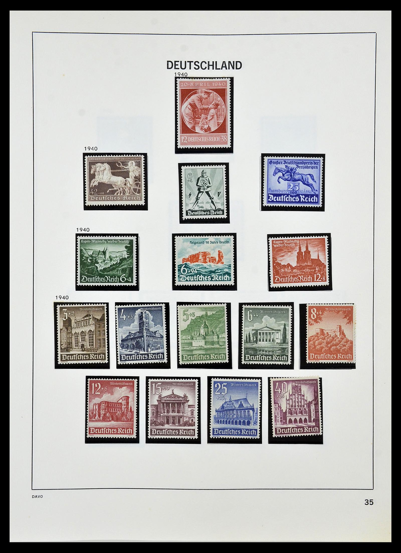 34457 035 - Stamp Collection 34457 Germany 1872-1980.