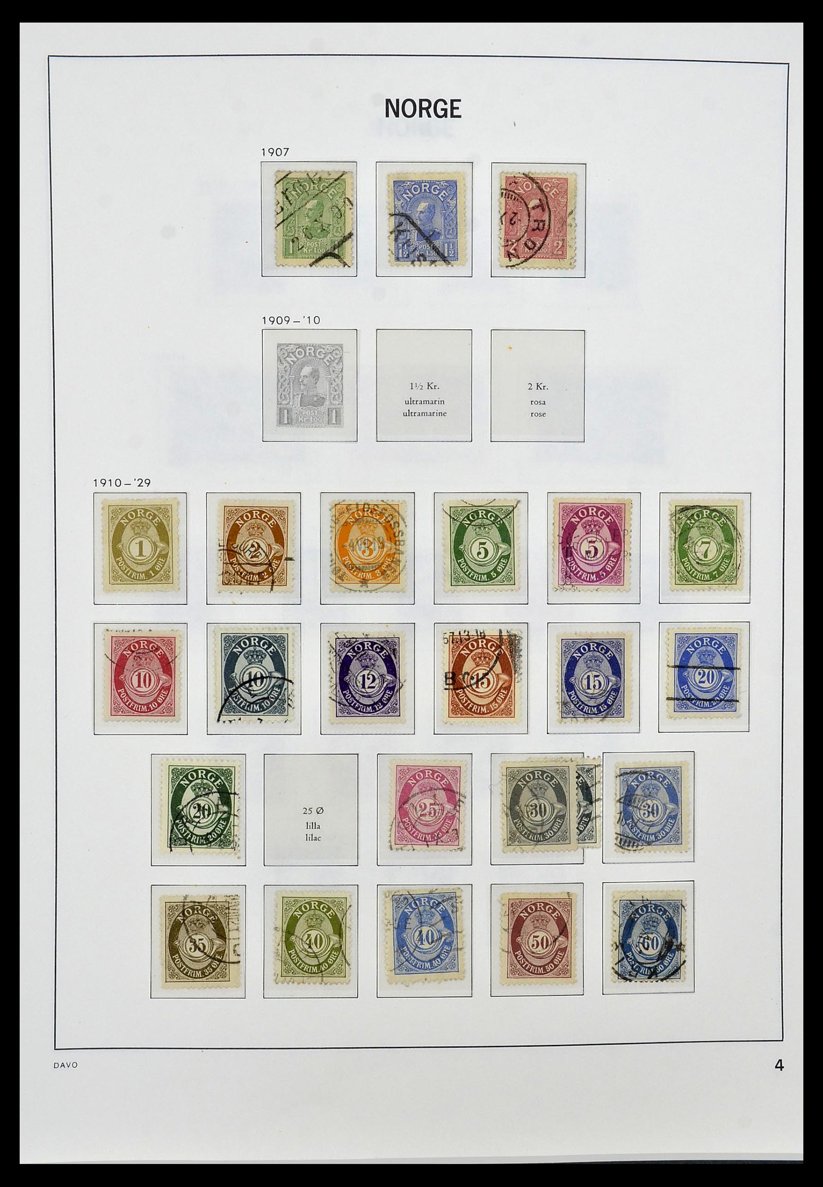 34458 006 - Postzegelverzameling 34458 Noorwegen 1855-1999.