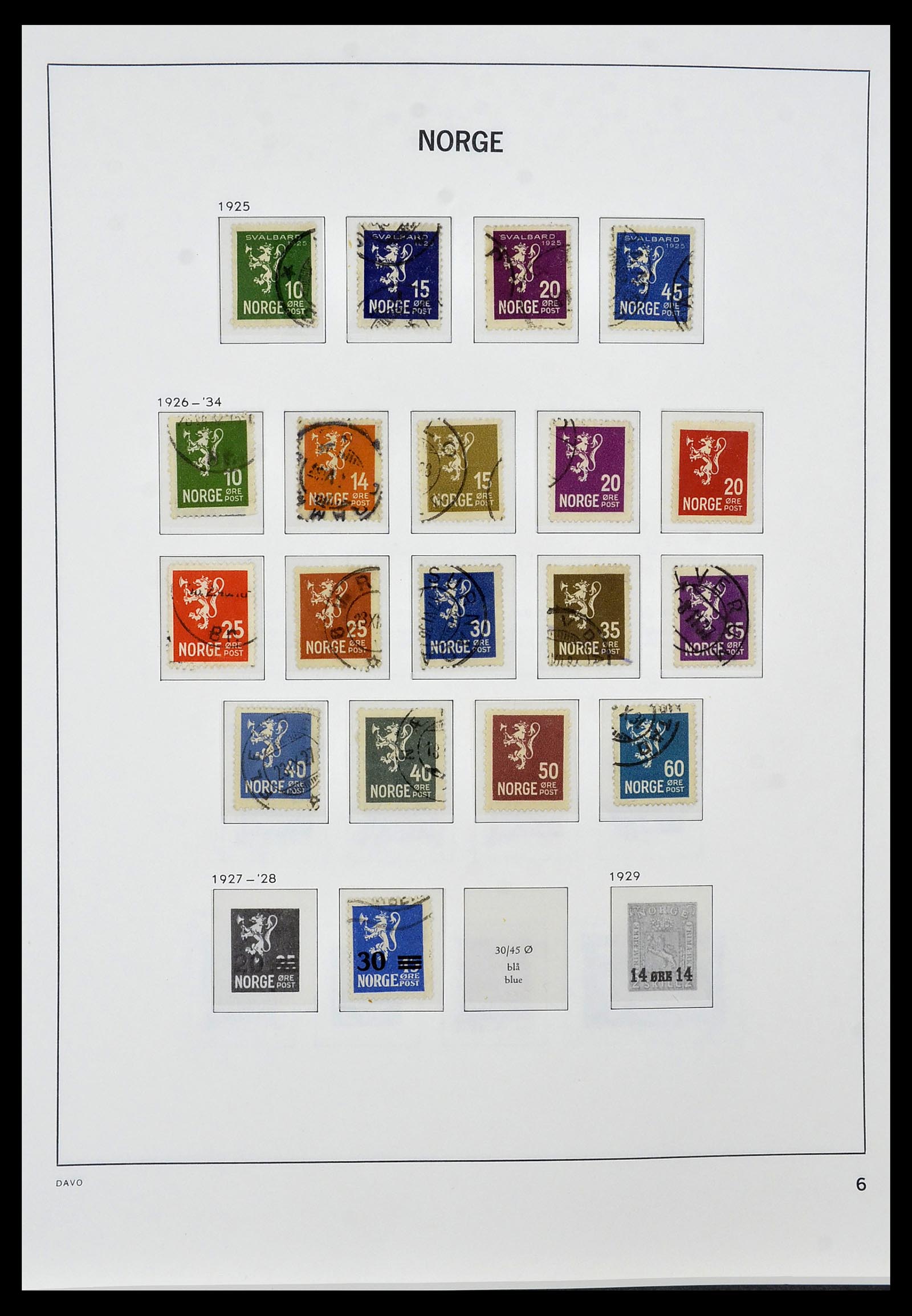 34458 008 - Postzegelverzameling 34458 Noorwegen 1855-1999.