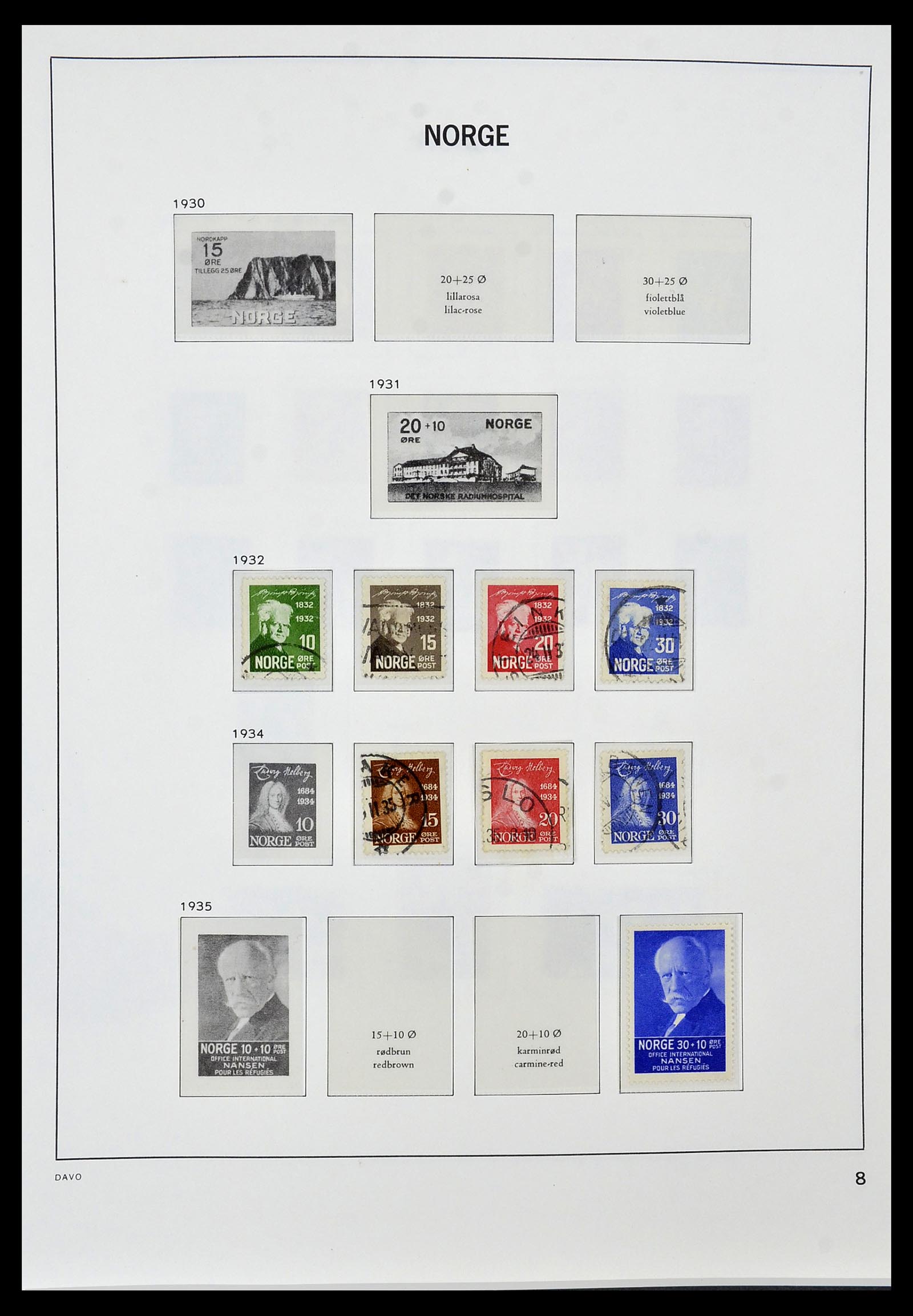 34458 010 - Stamp Collection 34458 Norway 1855-1999.