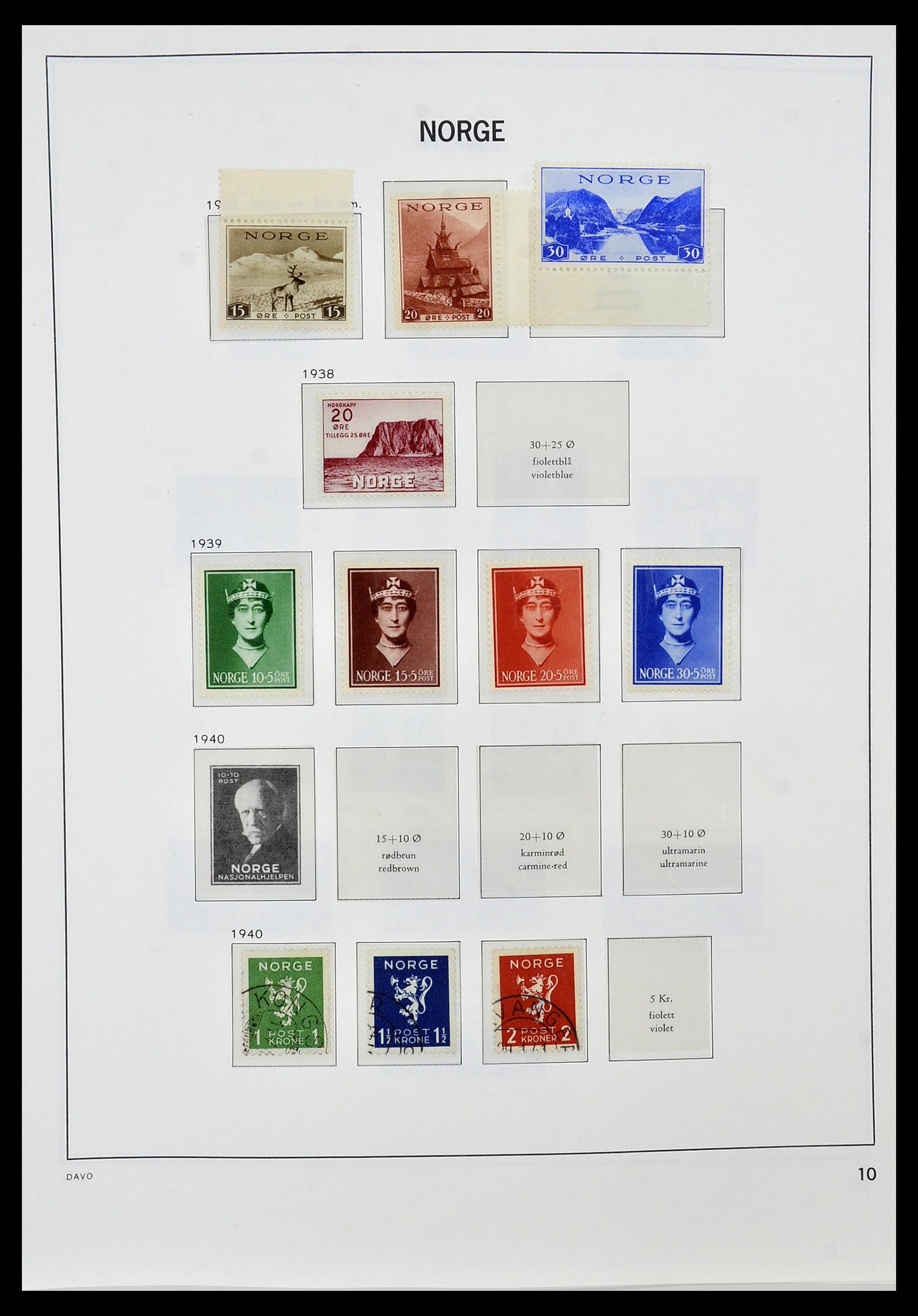 34458 012 - Postzegelverzameling 34458 Noorwegen 1855-1999.