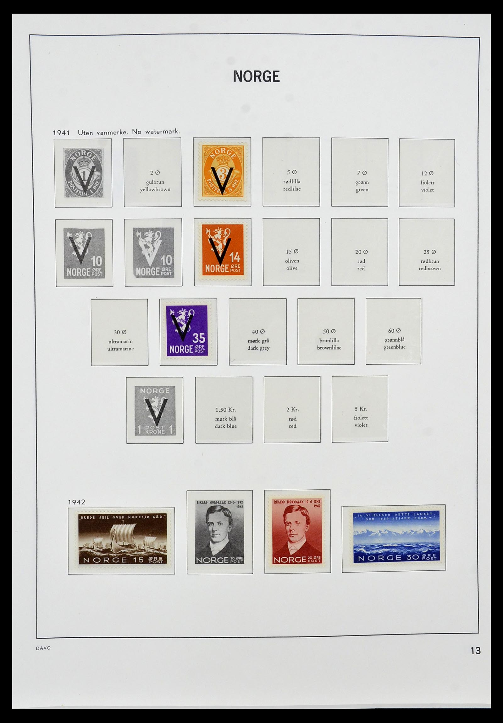 34458 015 - Postzegelverzameling 34458 Noorwegen 1855-1999.