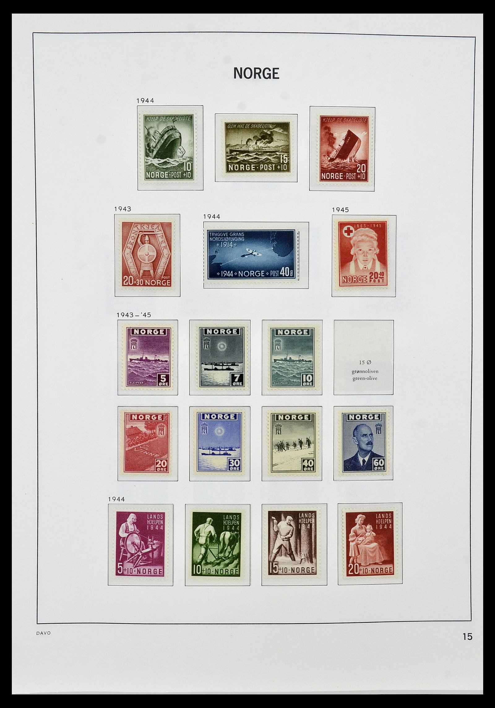 34458 017 - Postzegelverzameling 34458 Noorwegen 1855-1999.