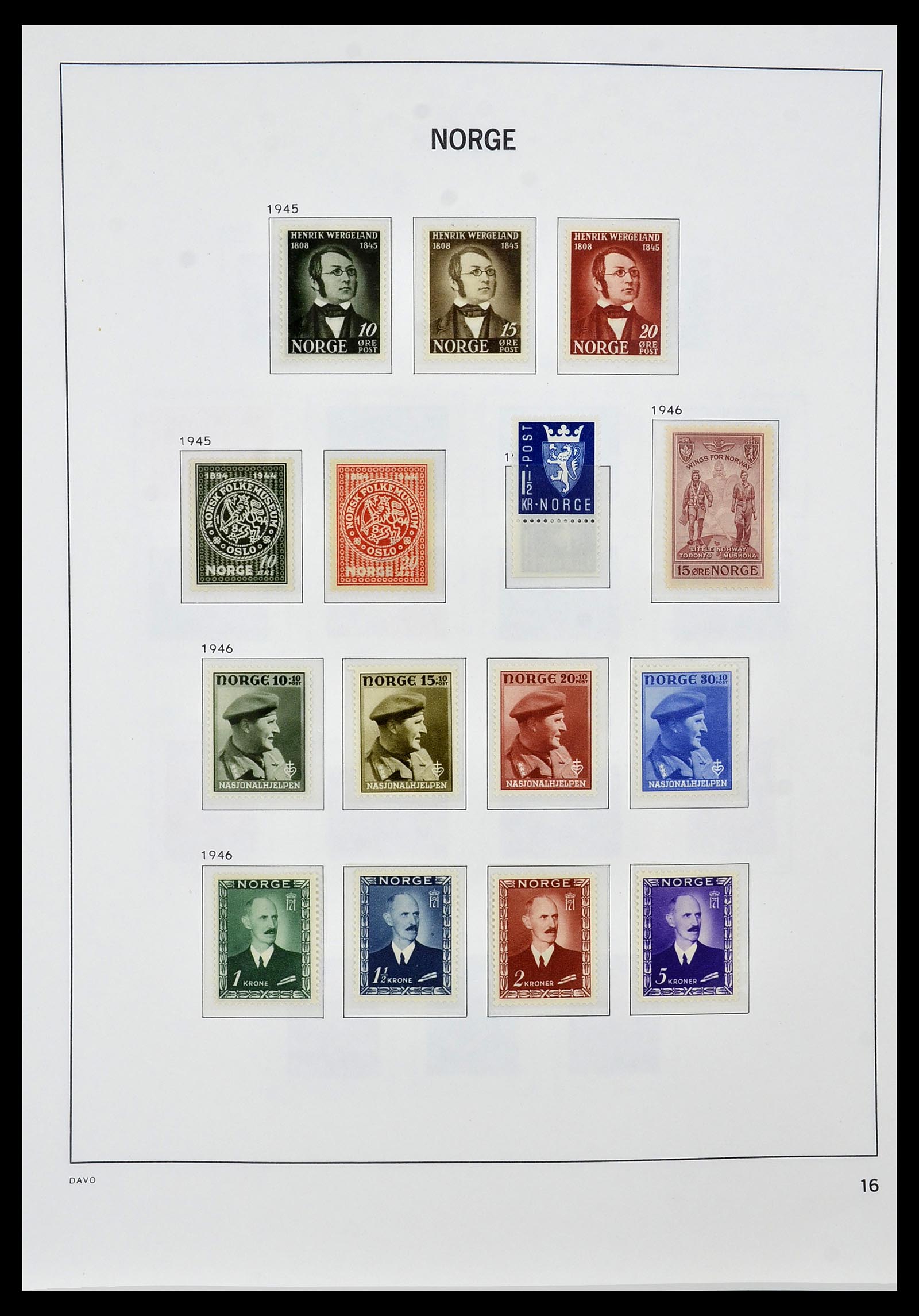 34458 018 - Postzegelverzameling 34458 Noorwegen 1855-1999.
