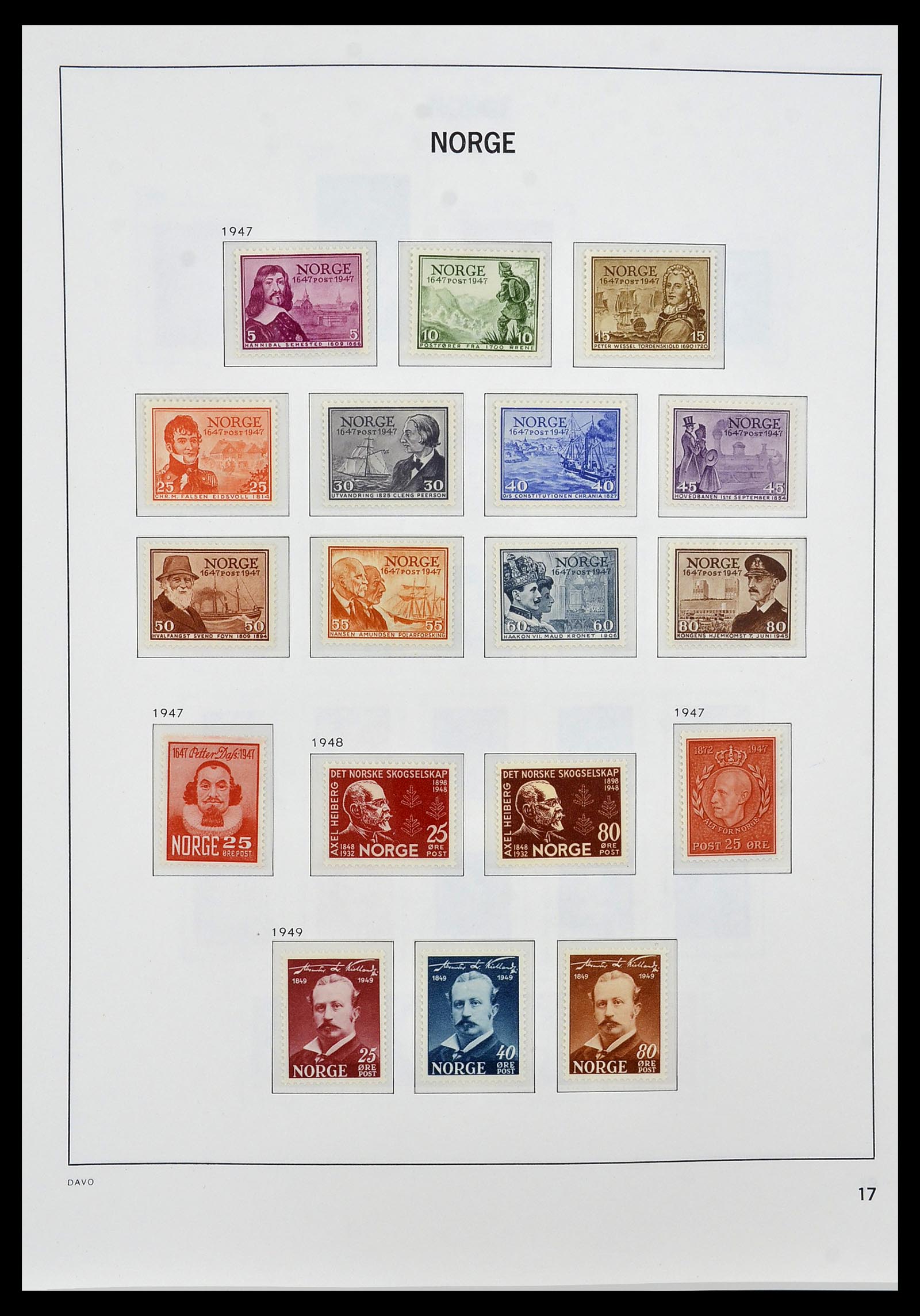 34458 019 - Postzegelverzameling 34458 Noorwegen 1855-1999.