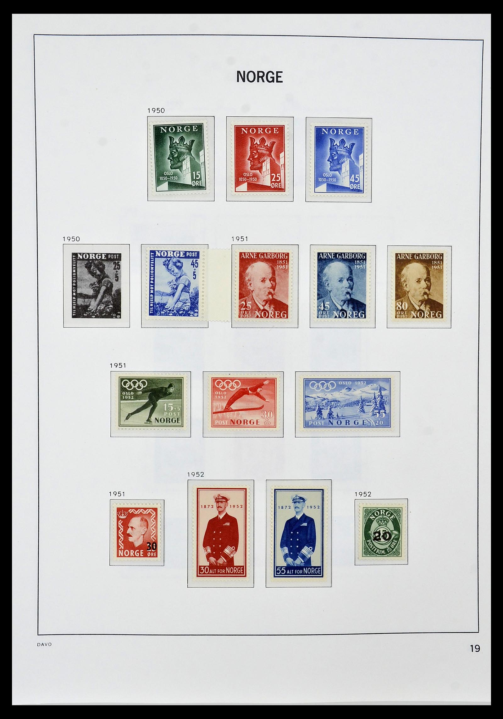 34458 021 - Postzegelverzameling 34458 Noorwegen 1855-1999.