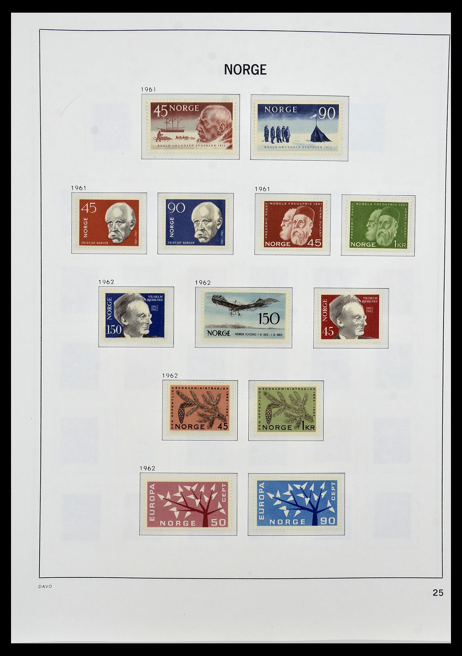 34458 028 - Postzegelverzameling 34458 Noorwegen 1855-1999.