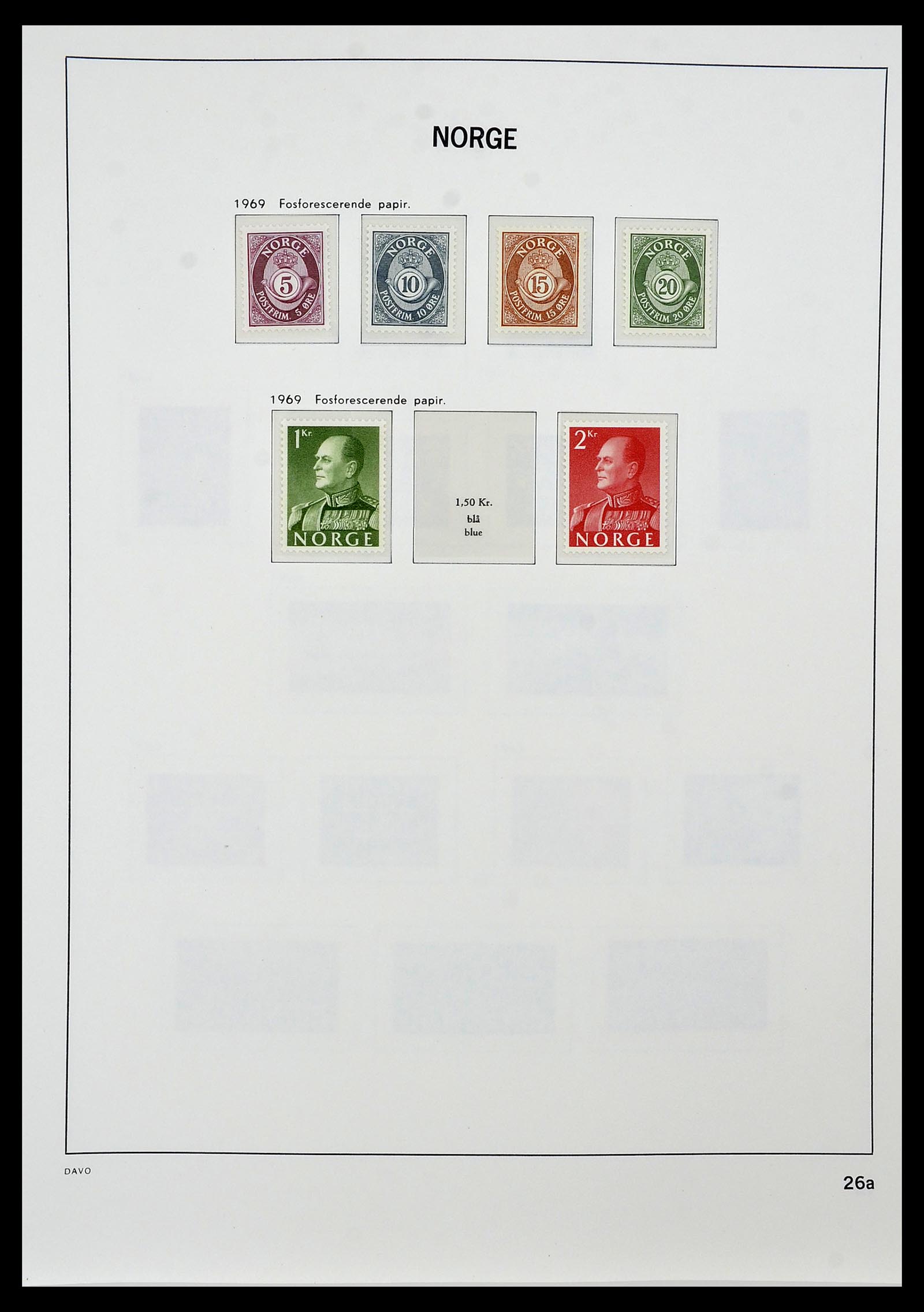34458 030 - Postzegelverzameling 34458 Noorwegen 1855-1999.
