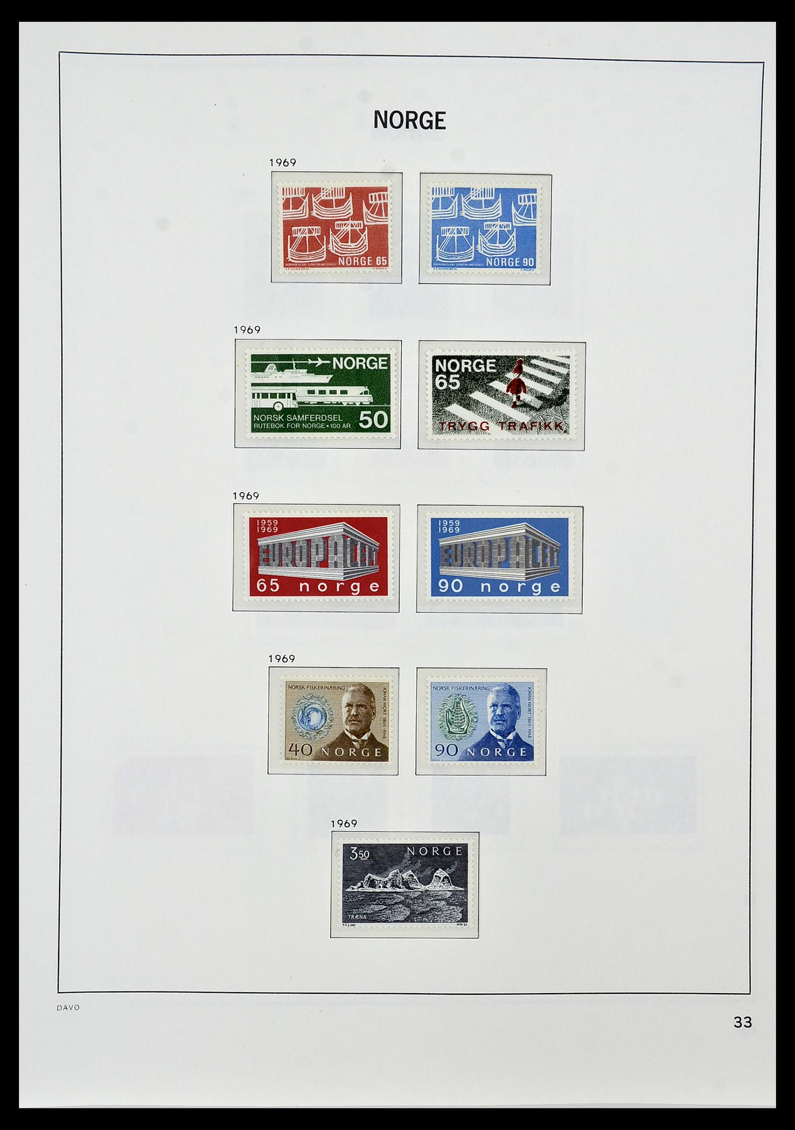 34458 037 - Postzegelverzameling 34458 Noorwegen 1855-1999.