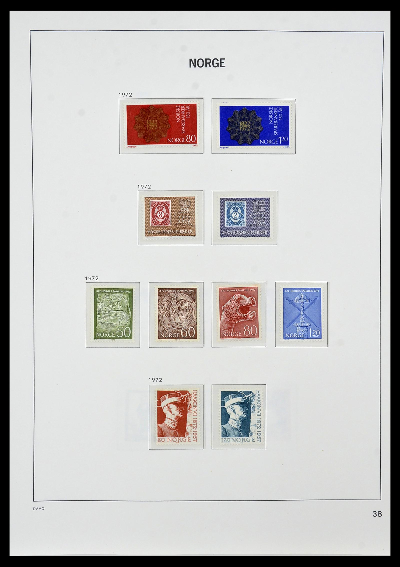 34458 042 - Postzegelverzameling 34458 Noorwegen 1855-1999.