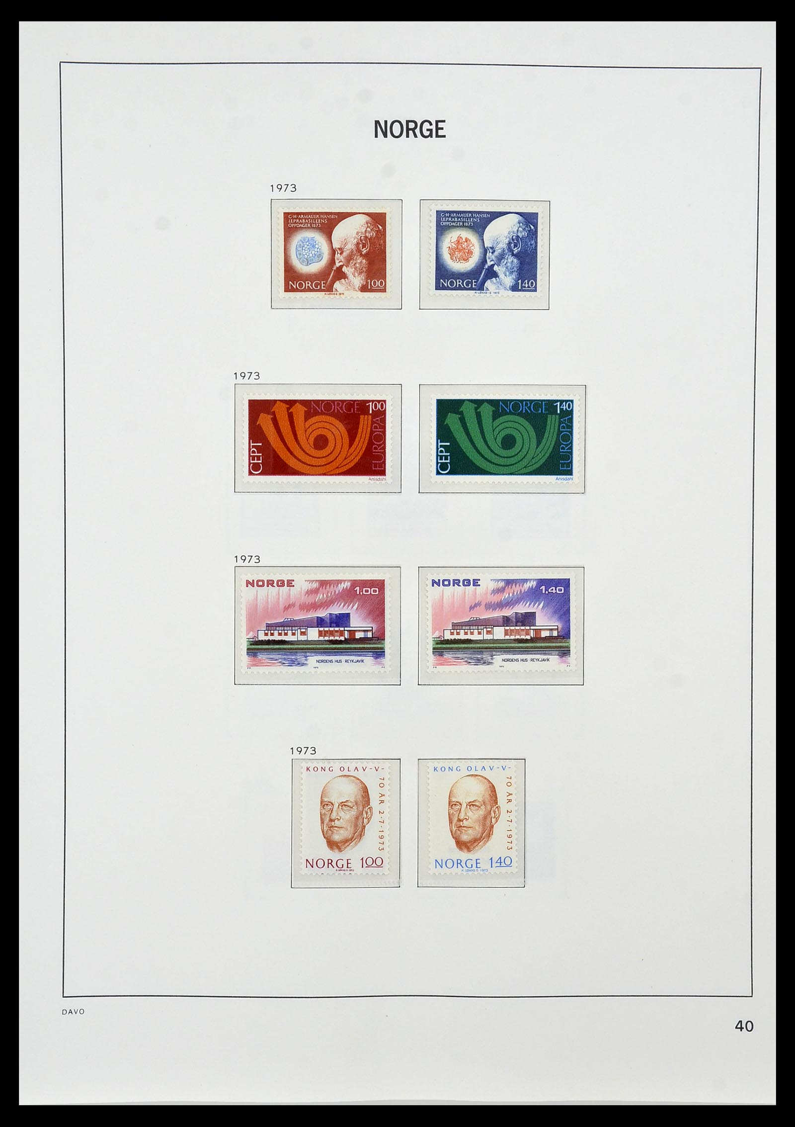 34458 044 - Postzegelverzameling 34458 Noorwegen 1855-1999.