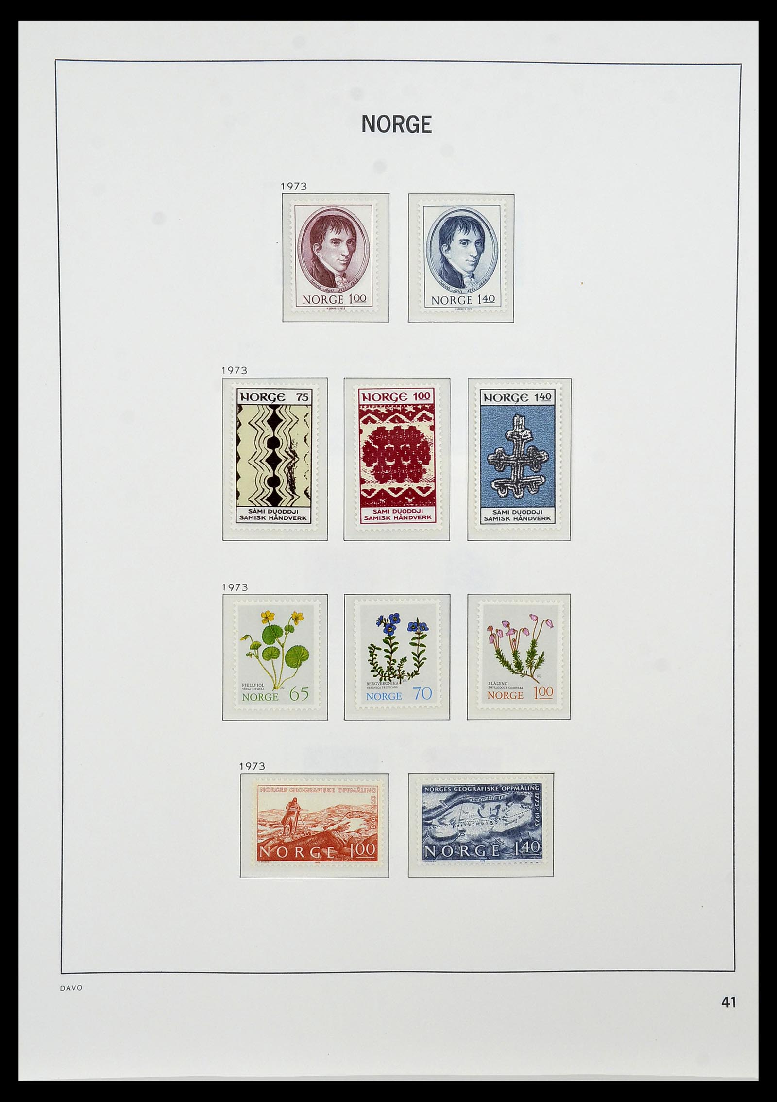 34458 045 - Postzegelverzameling 34458 Noorwegen 1855-1999.