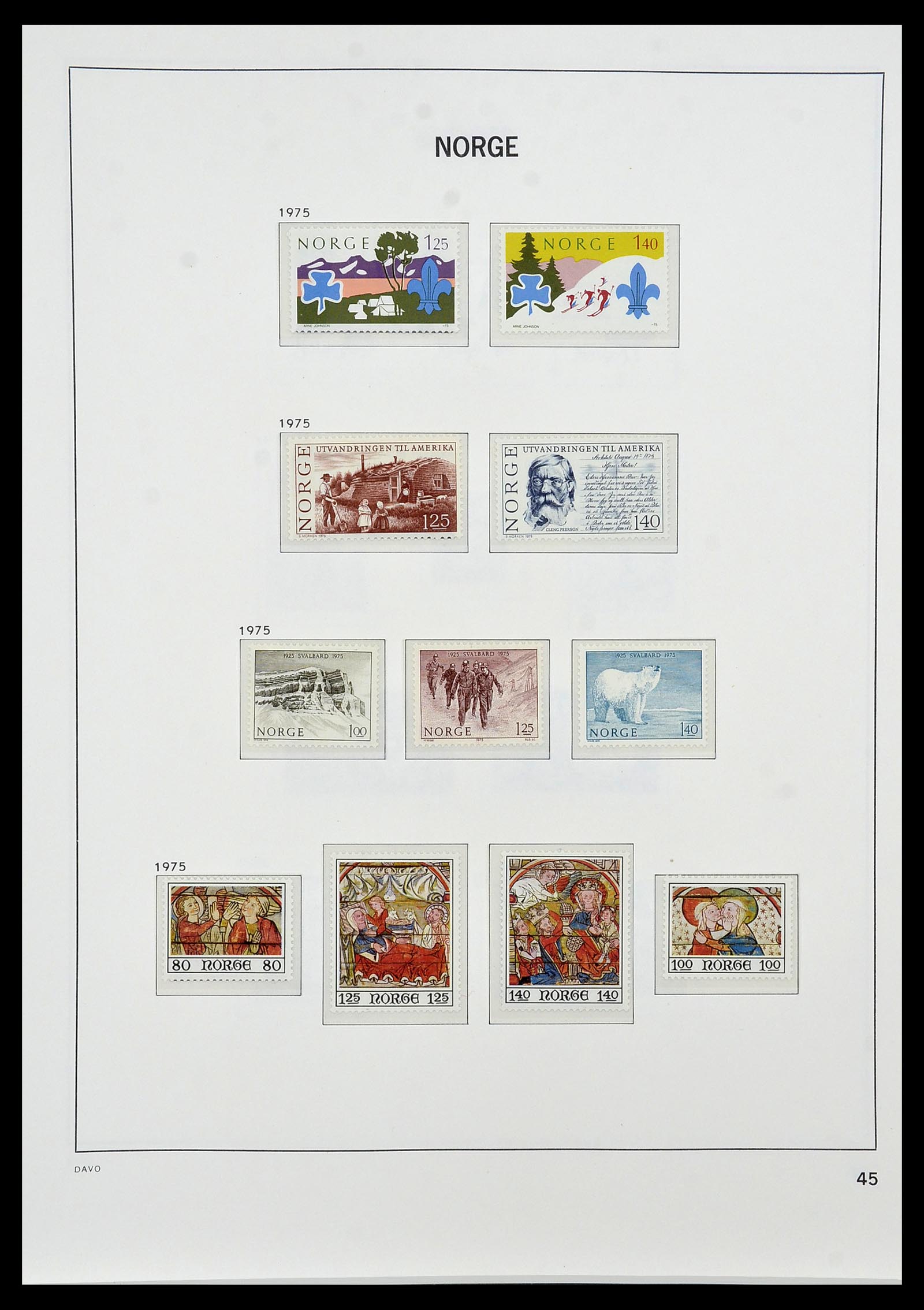 34458 049 - Postzegelverzameling 34458 Noorwegen 1855-1999.