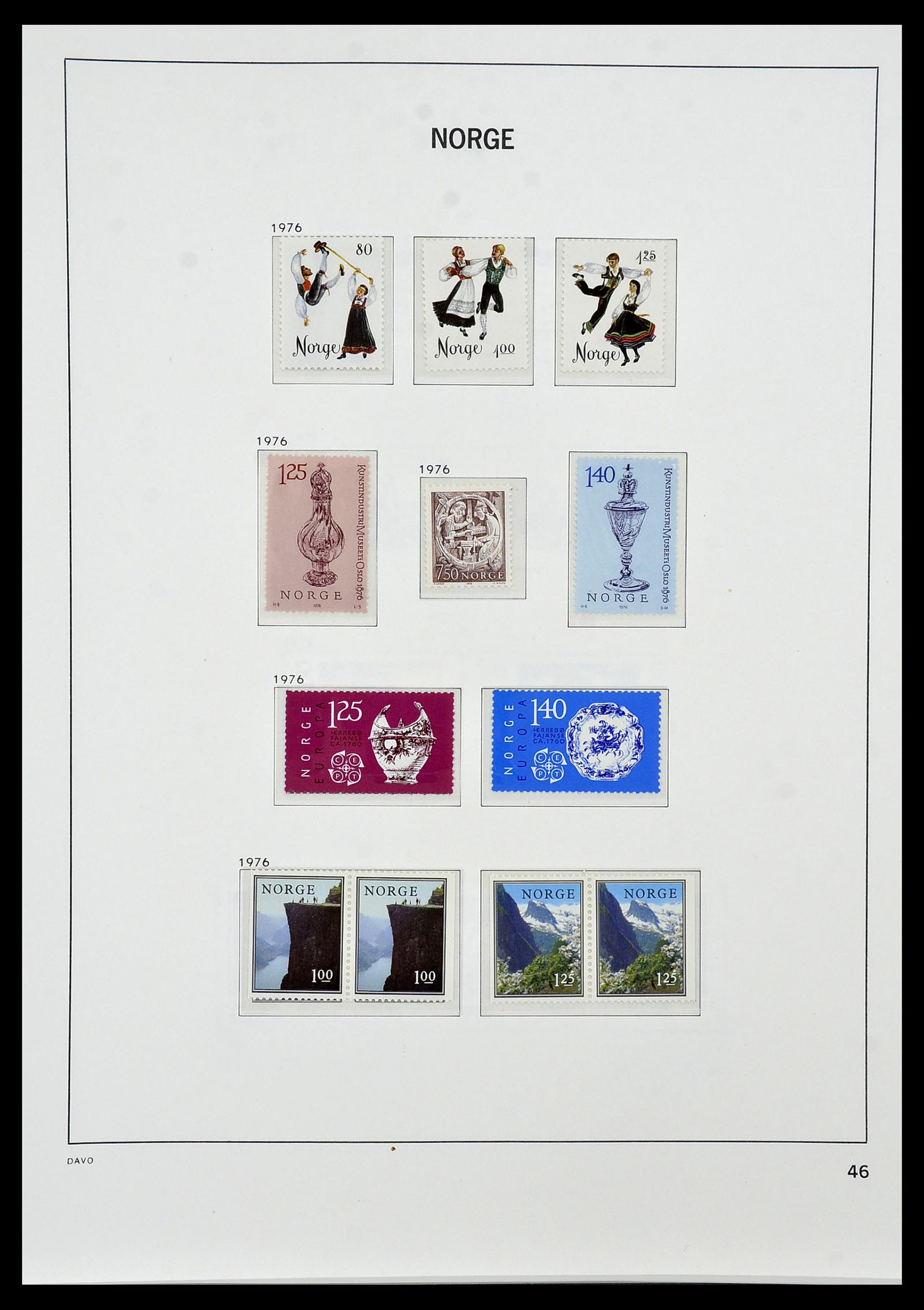 34458 050 - Postzegelverzameling 34458 Noorwegen 1855-1999.
