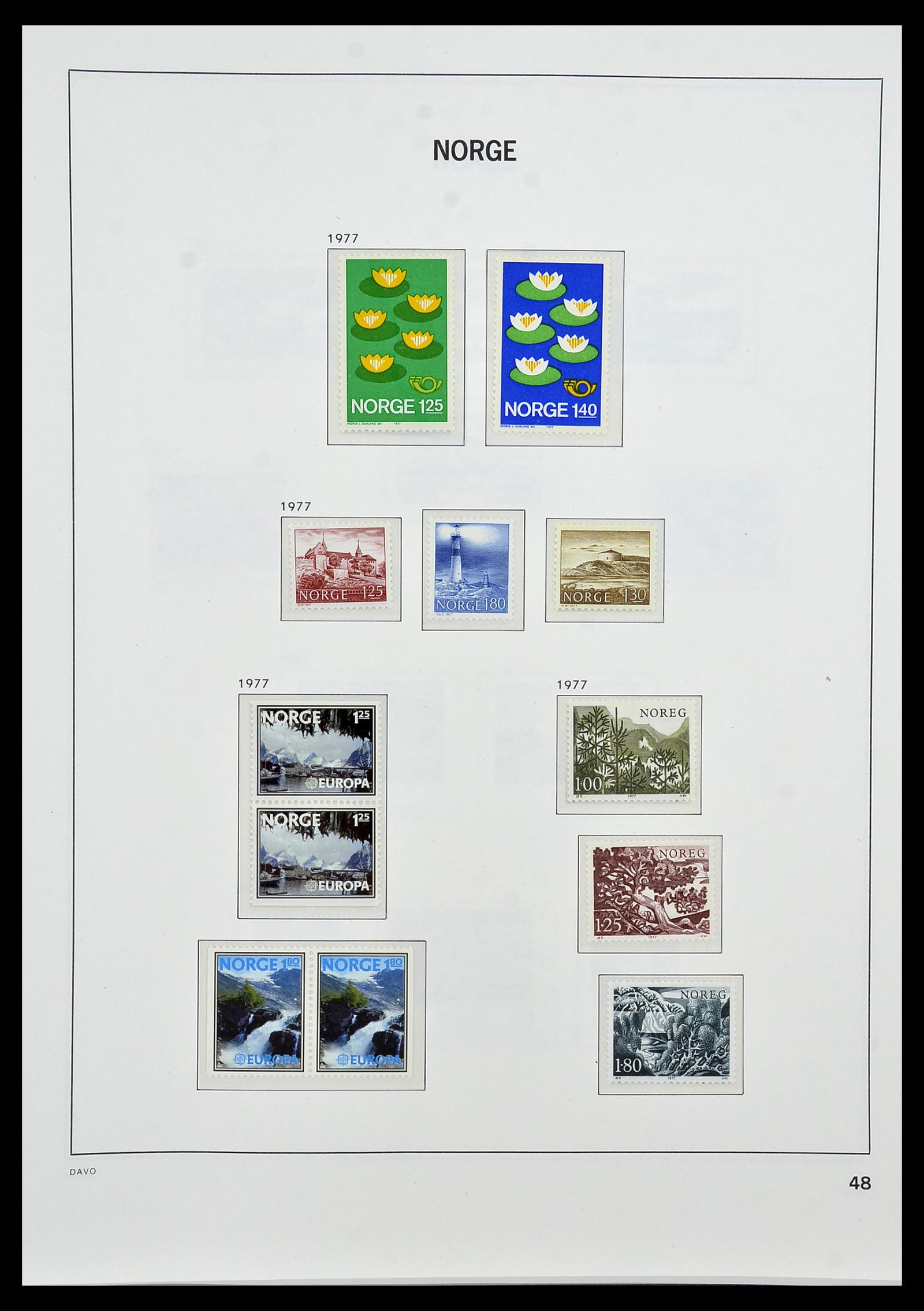 34458 052 - Postzegelverzameling 34458 Noorwegen 1855-1999.