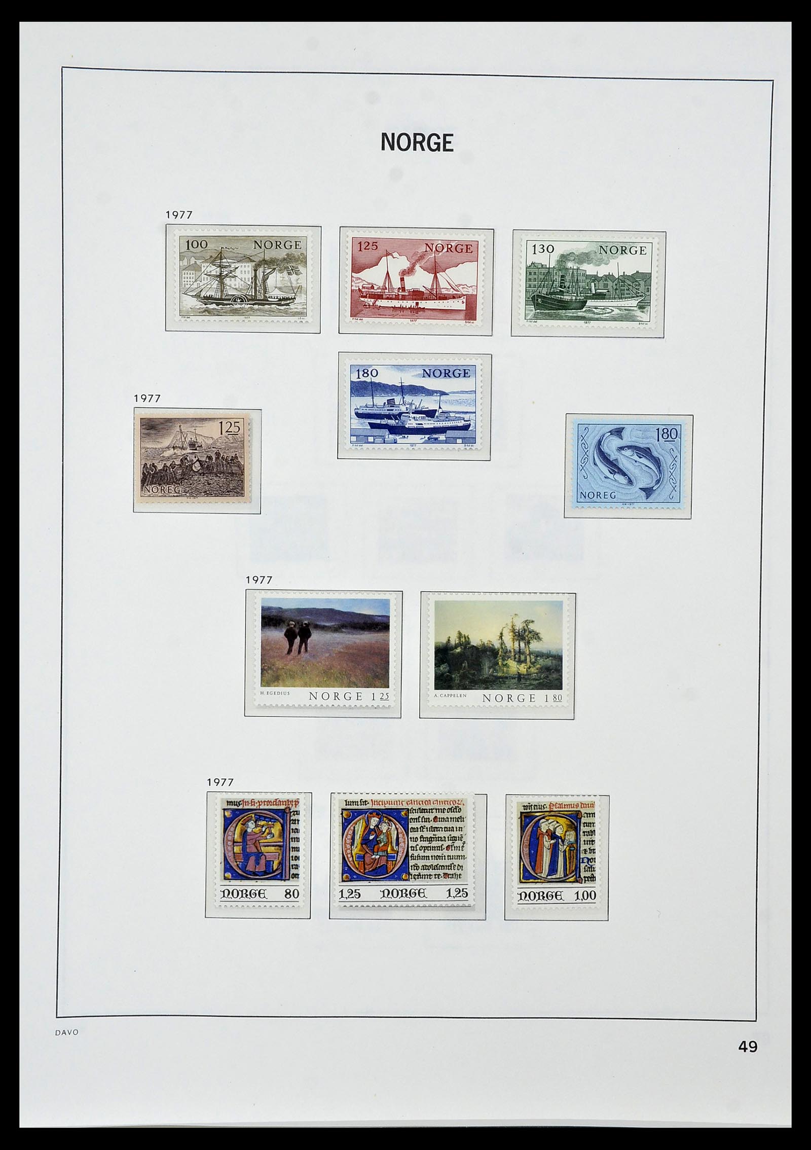 34458 053 - Postzegelverzameling 34458 Noorwegen 1855-1999.