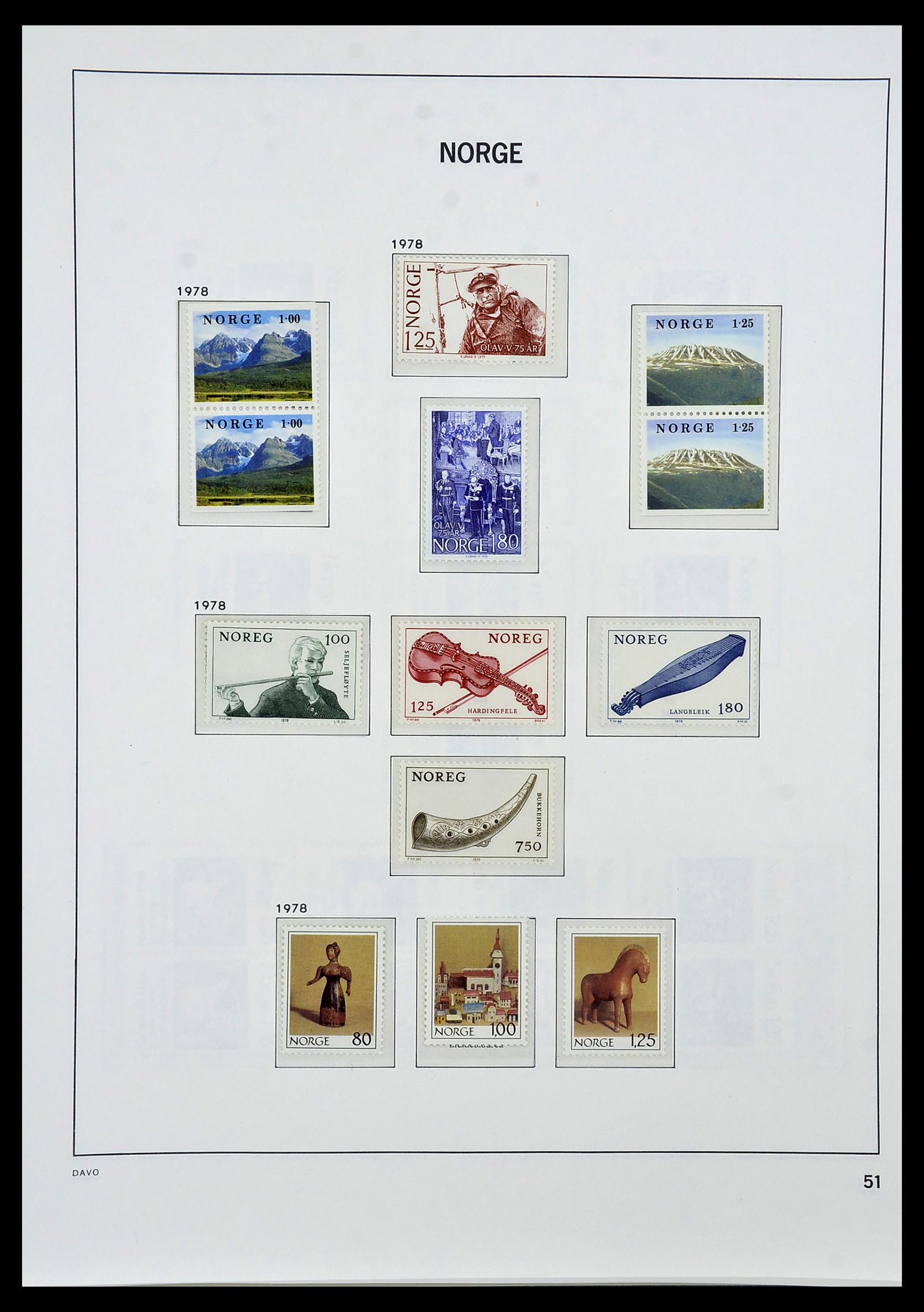 34458 055 - Postzegelverzameling 34458 Noorwegen 1855-1999.