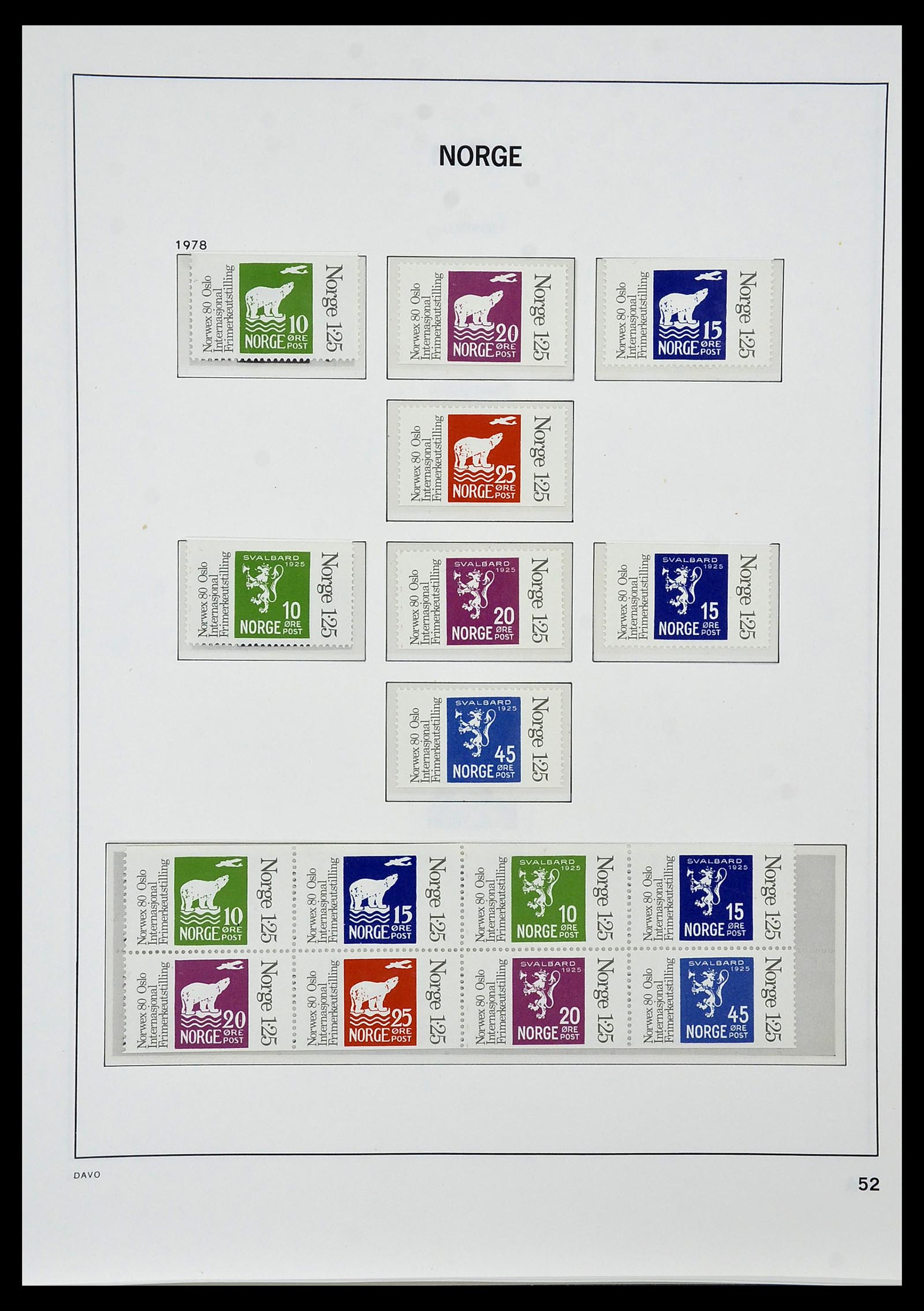 34458 056 - Postzegelverzameling 34458 Noorwegen 1855-1999.