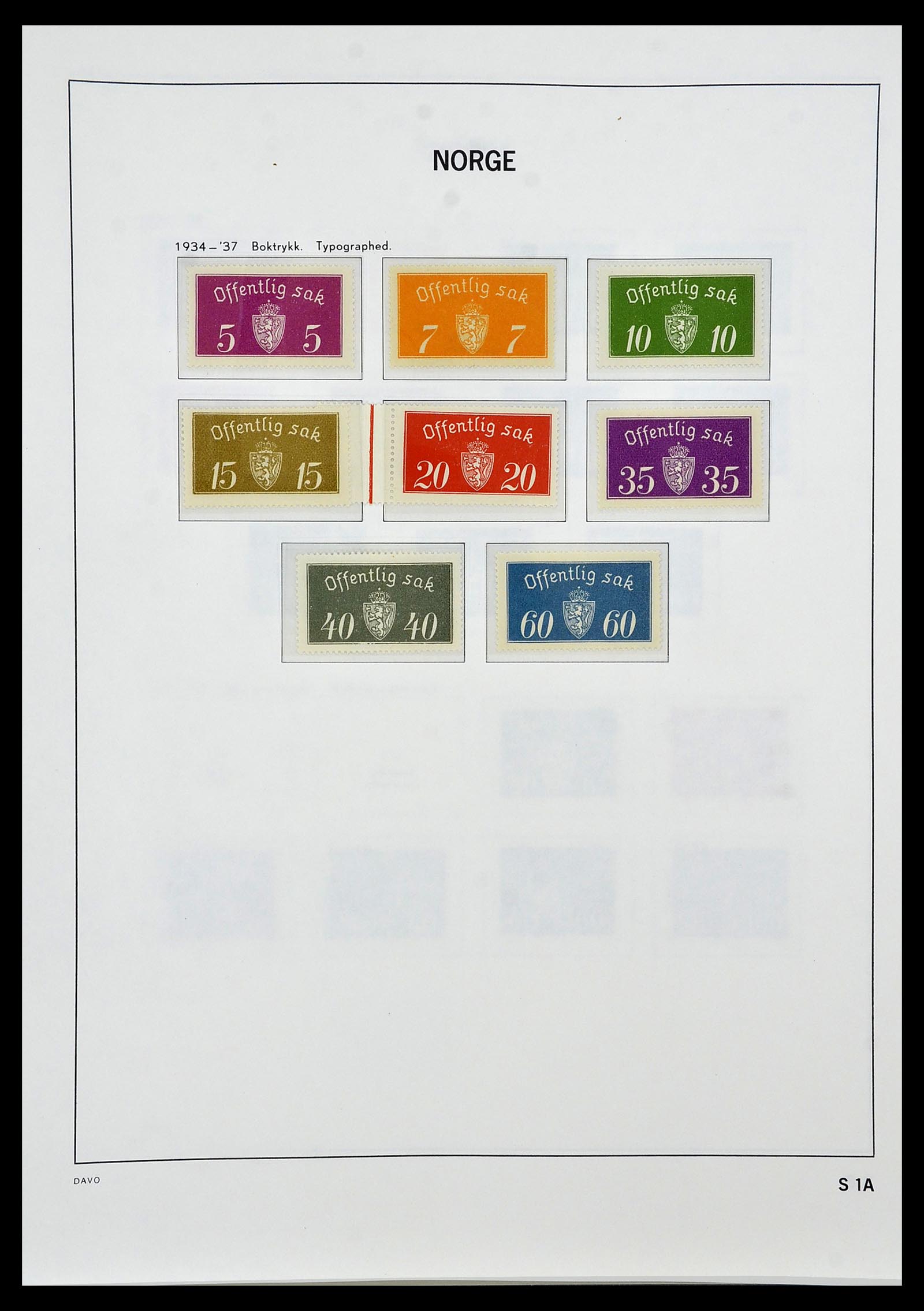 34458 059 - Postzegelverzameling 34458 Noorwegen 1855-1999.