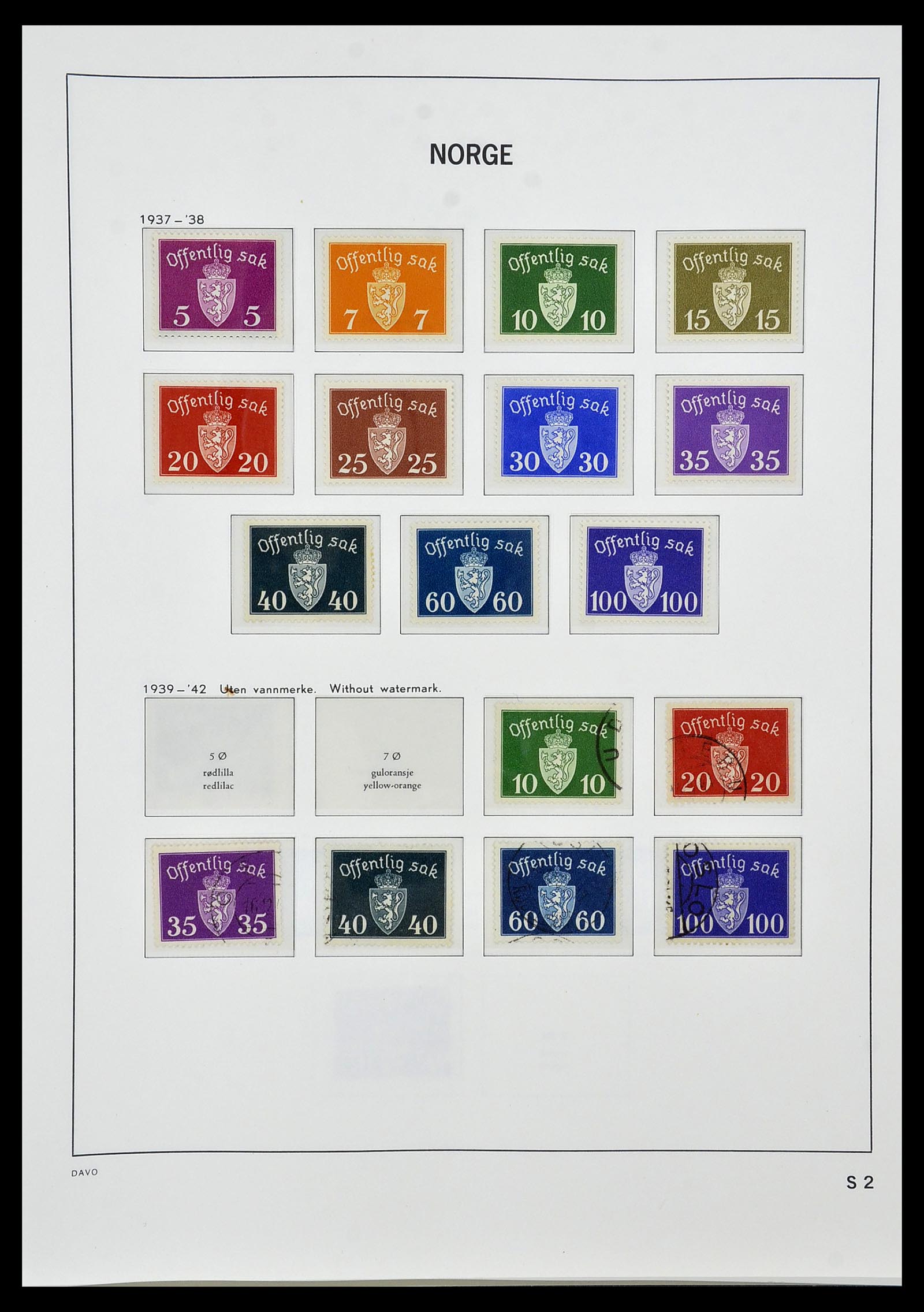 34458 060 - Postzegelverzameling 34458 Noorwegen 1855-1999.