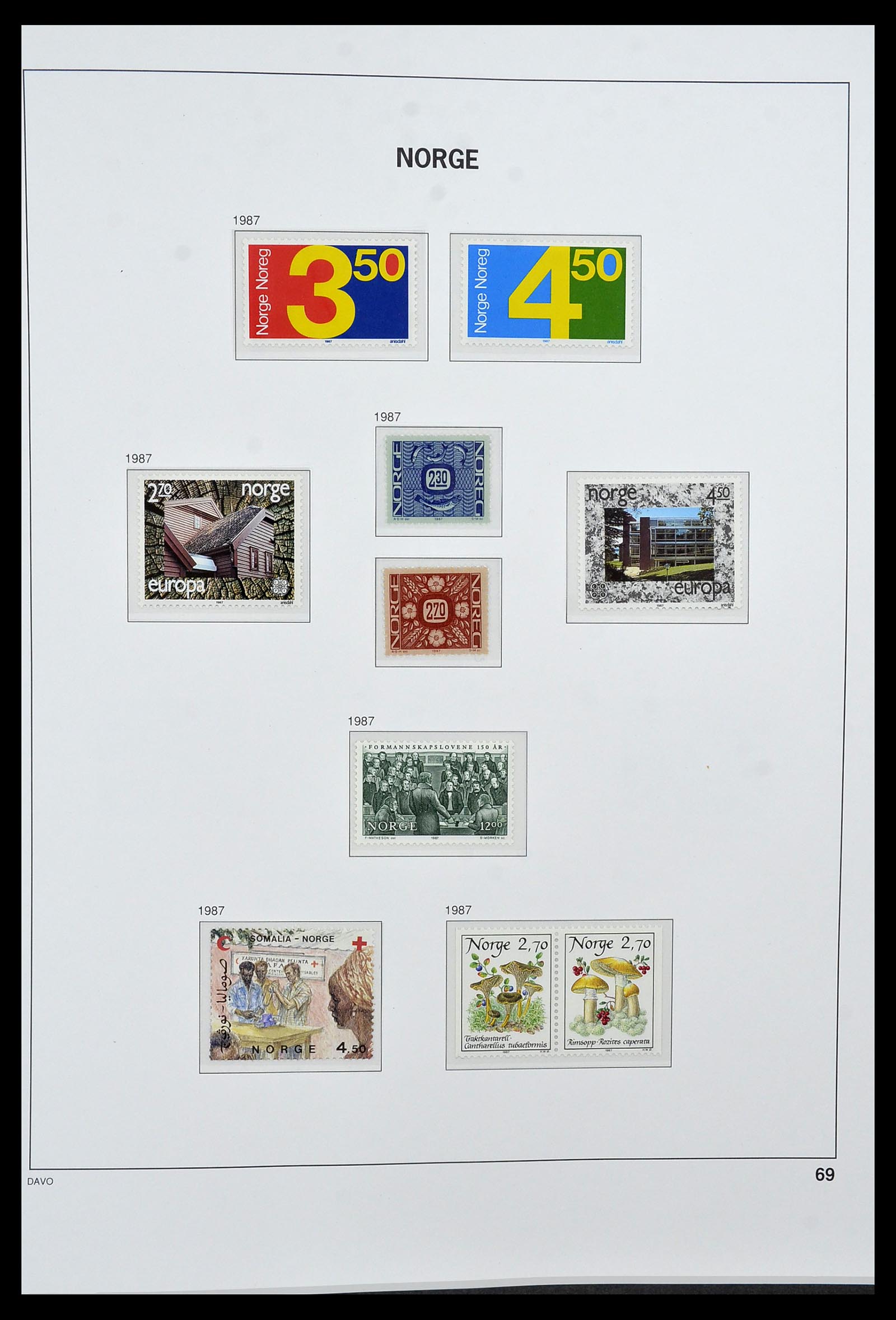 34458 081 - Postzegelverzameling 34458 Noorwegen 1855-1999.