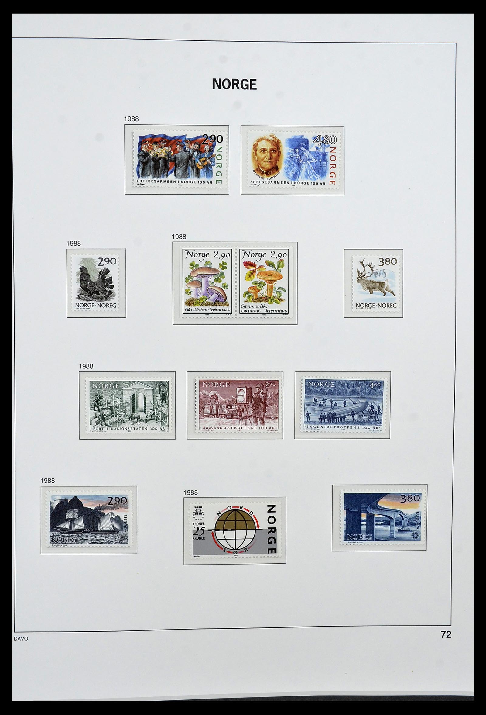 34458 084 - Postzegelverzameling 34458 Noorwegen 1855-1999.