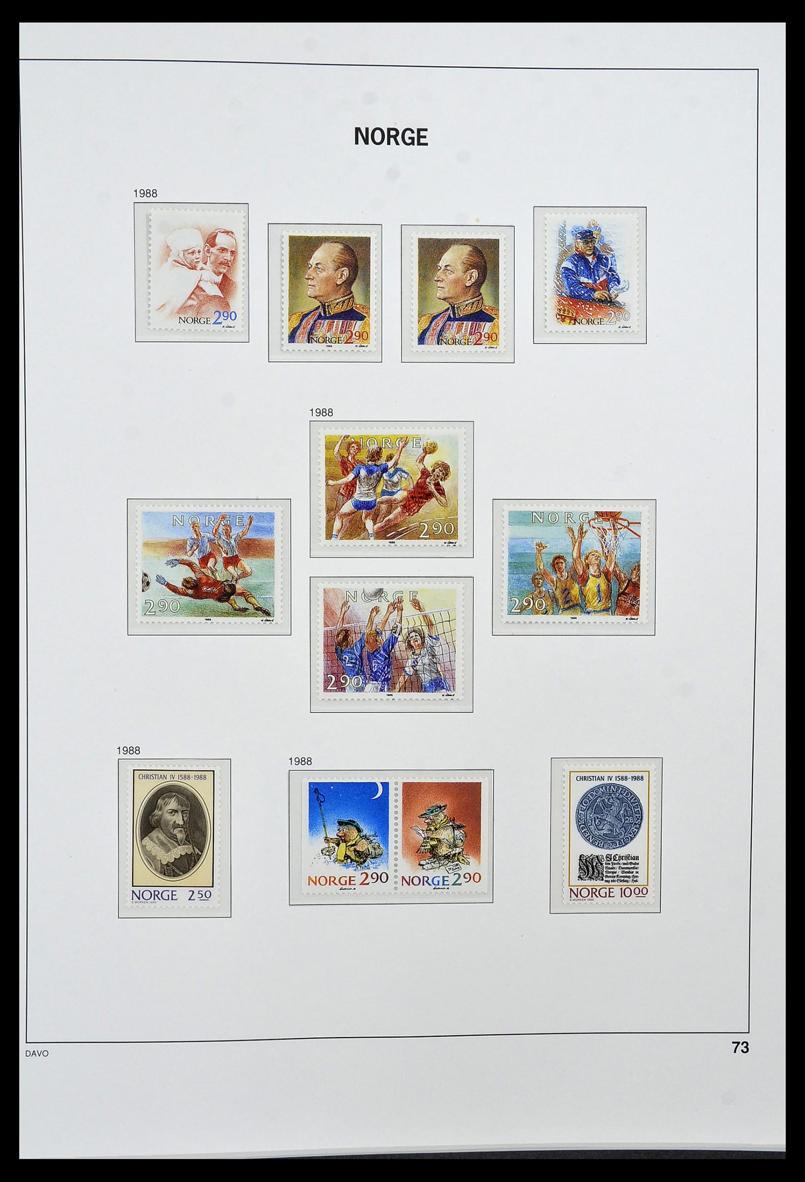 34458 085 - Postzegelverzameling 34458 Noorwegen 1855-1999.