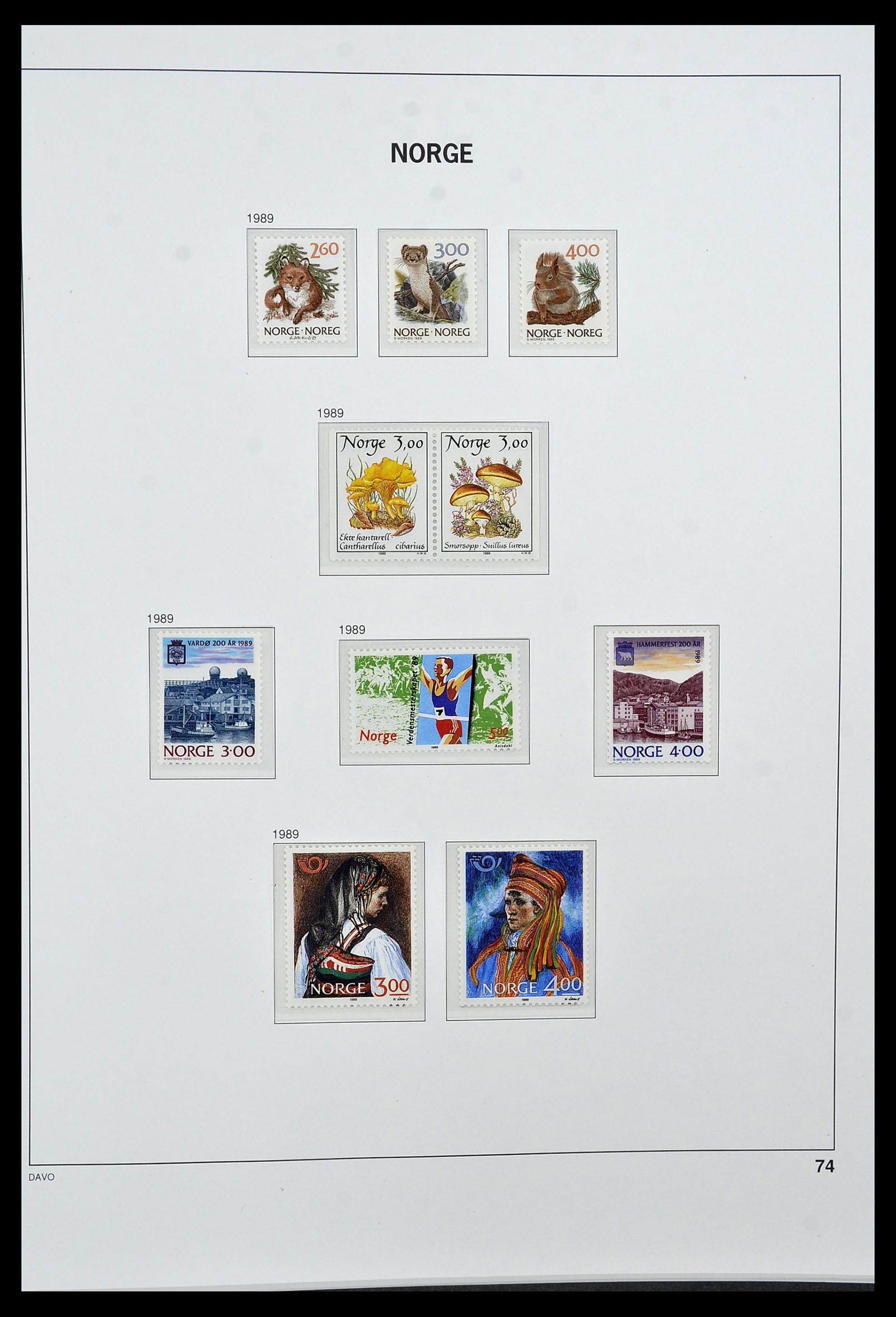 34458 086 - Postzegelverzameling 34458 Noorwegen 1855-1999.