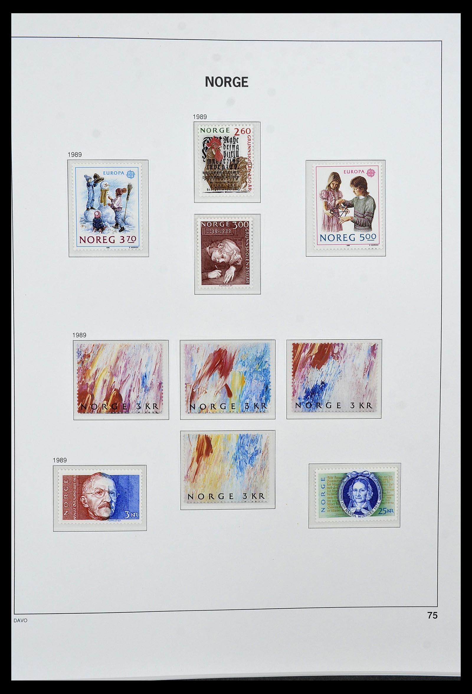 34458 087 - Postzegelverzameling 34458 Noorwegen 1855-1999.