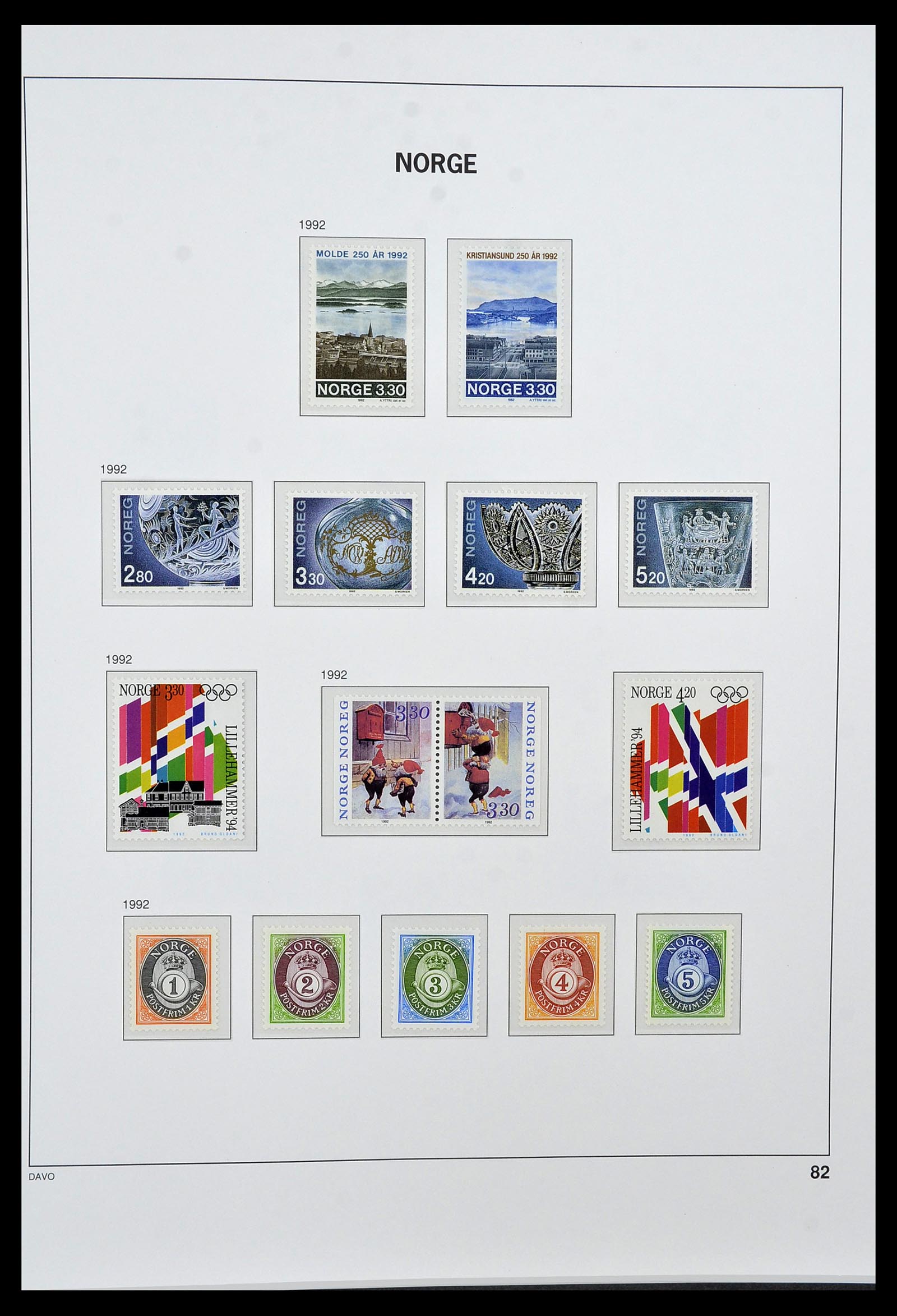 34458 094 - Postzegelverzameling 34458 Noorwegen 1855-1999.