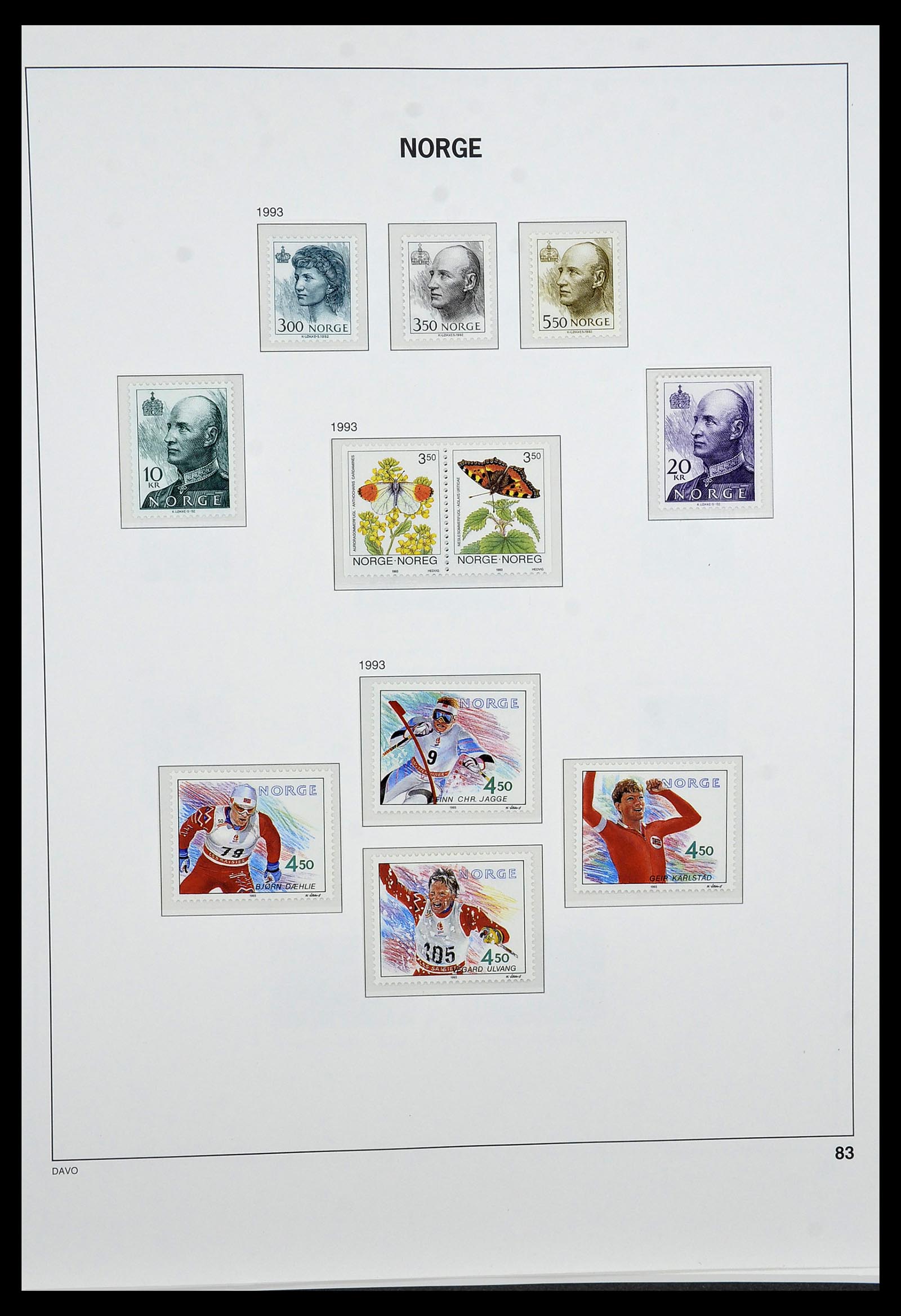 34458 095 - Postzegelverzameling 34458 Noorwegen 1855-1999.