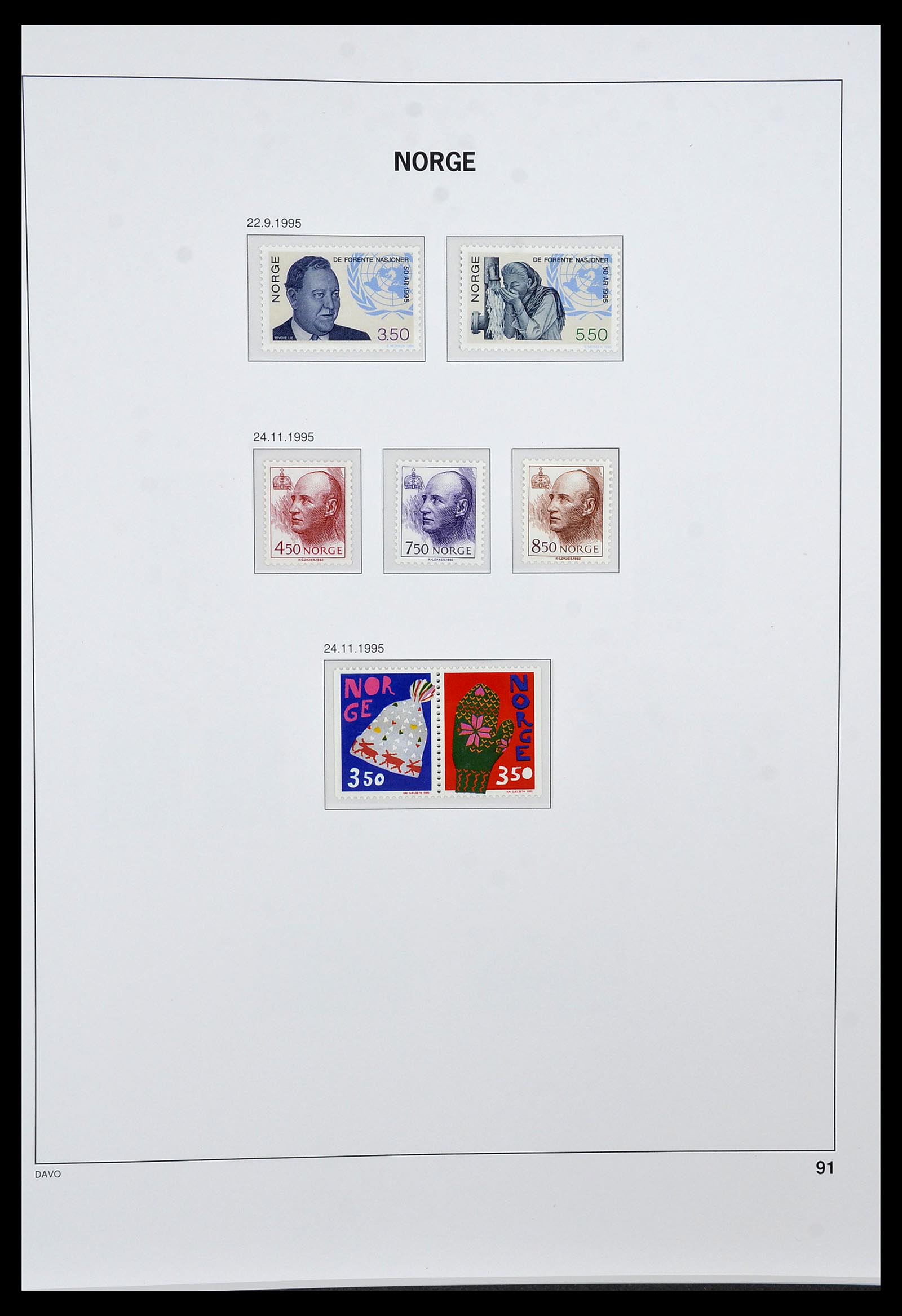 34458 103 - Postzegelverzameling 34458 Noorwegen 1855-1999.