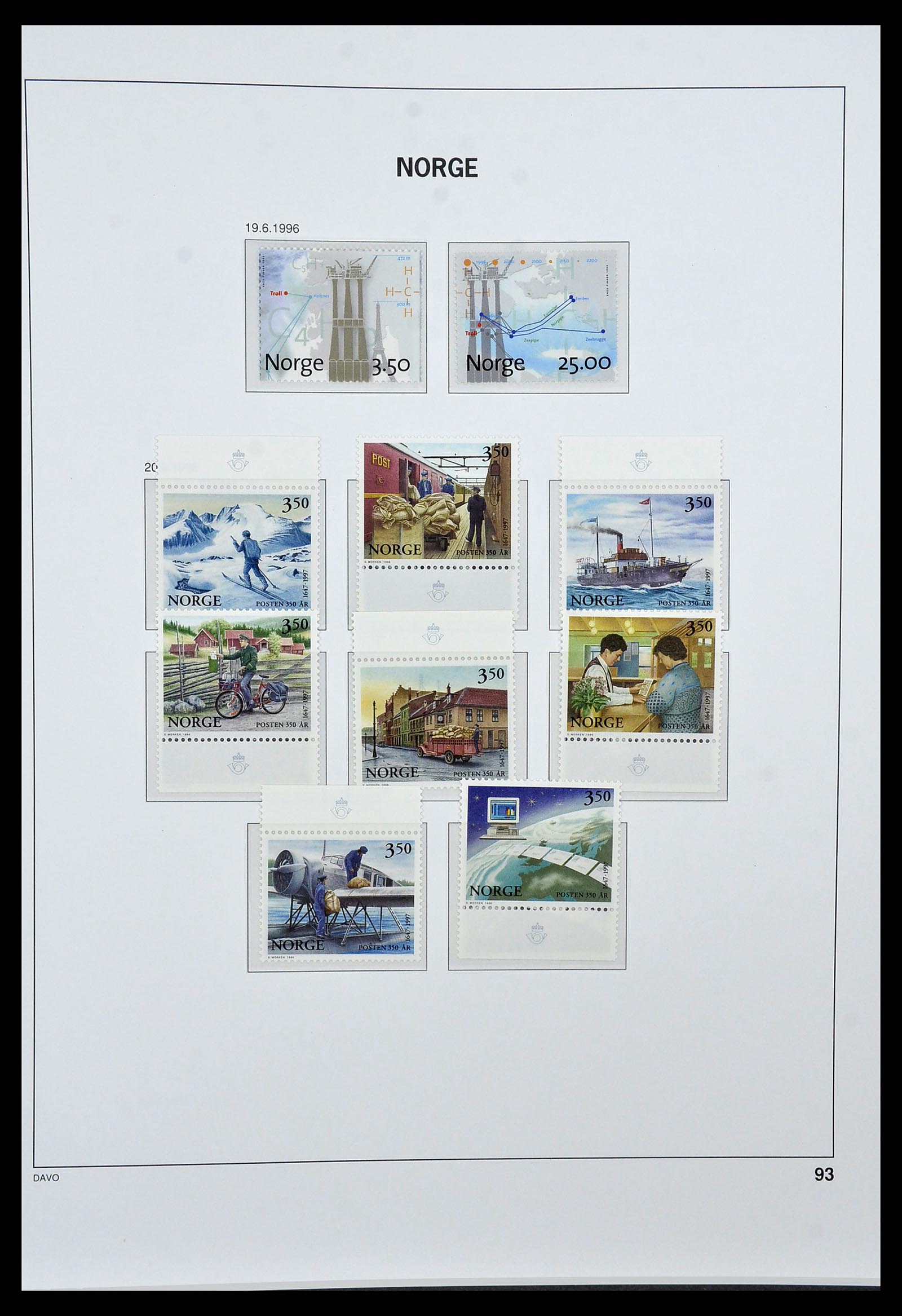 34458 105 - Postzegelverzameling 34458 Noorwegen 1855-1999.