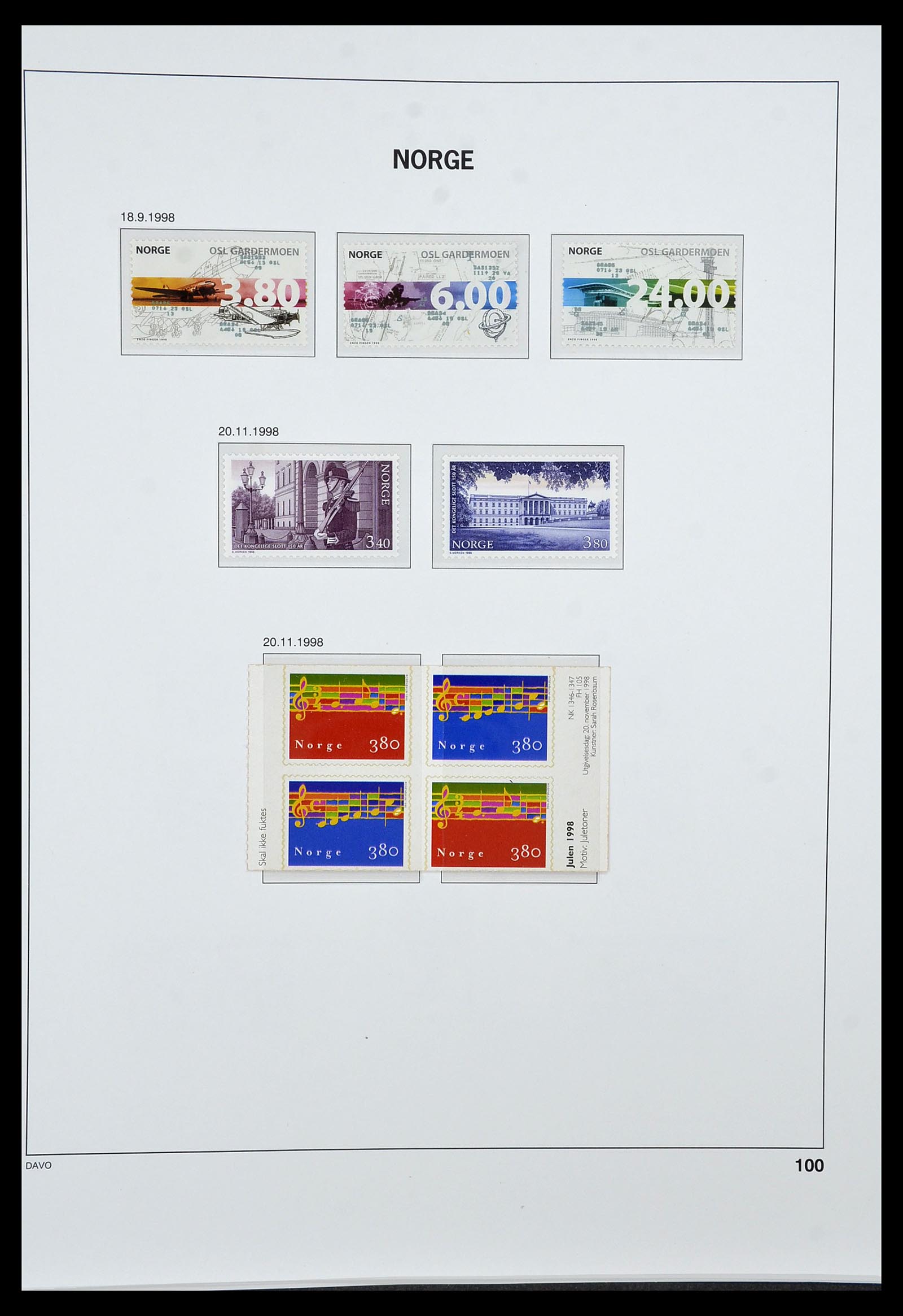 34458 113 - Postzegelverzameling 34458 Noorwegen 1855-1999.