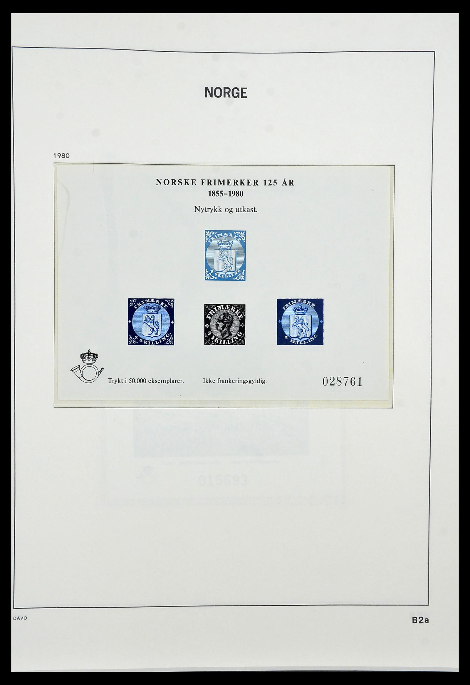 34458 120 - Postzegelverzameling 34458 Noorwegen 1855-1999.