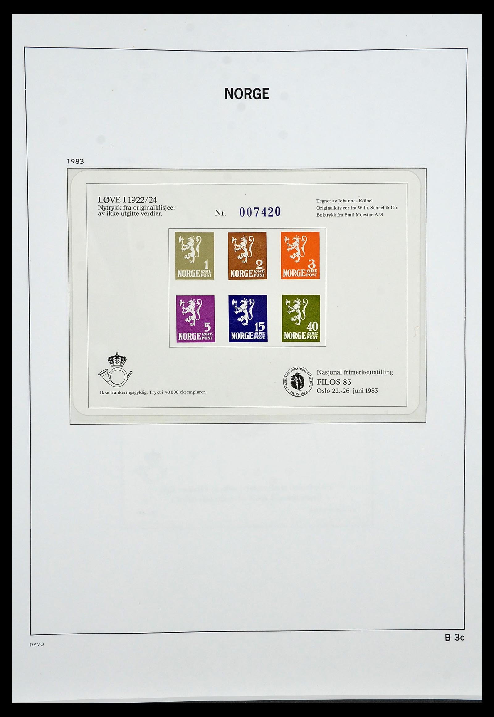 34458 124 - Postzegelverzameling 34458 Noorwegen 1855-1999.