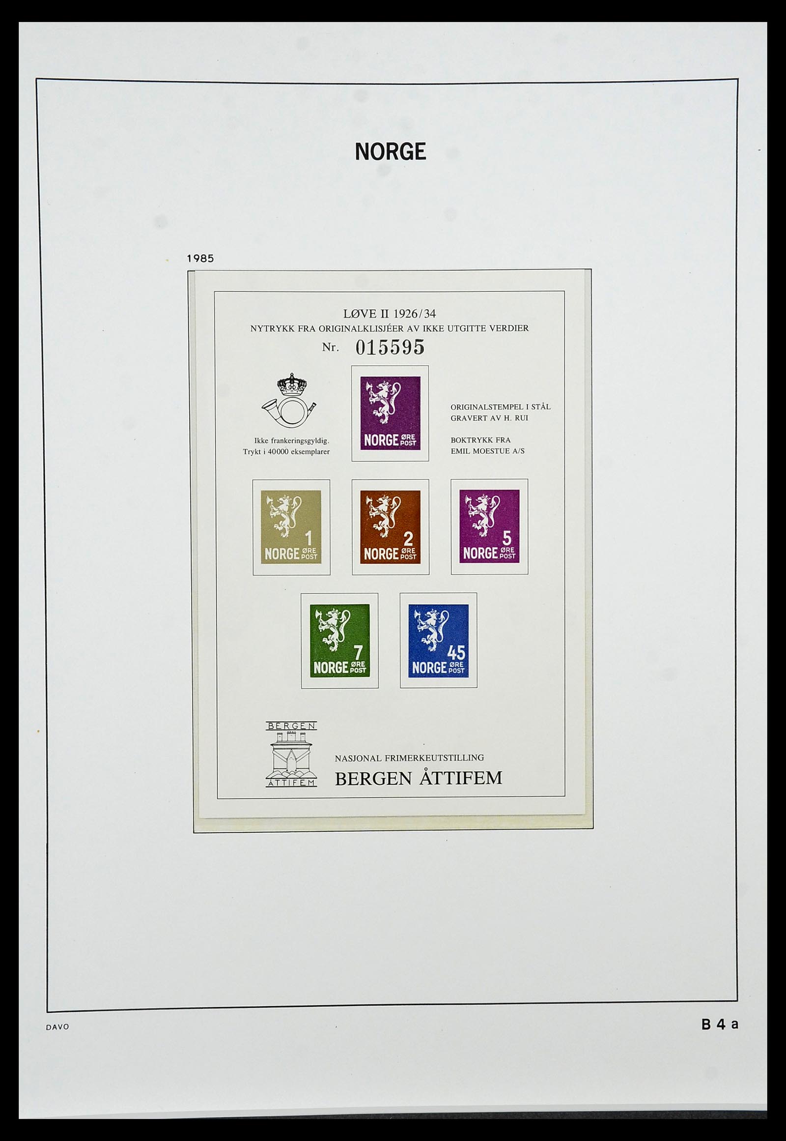 34458 128 - Postzegelverzameling 34458 Noorwegen 1855-1999.
