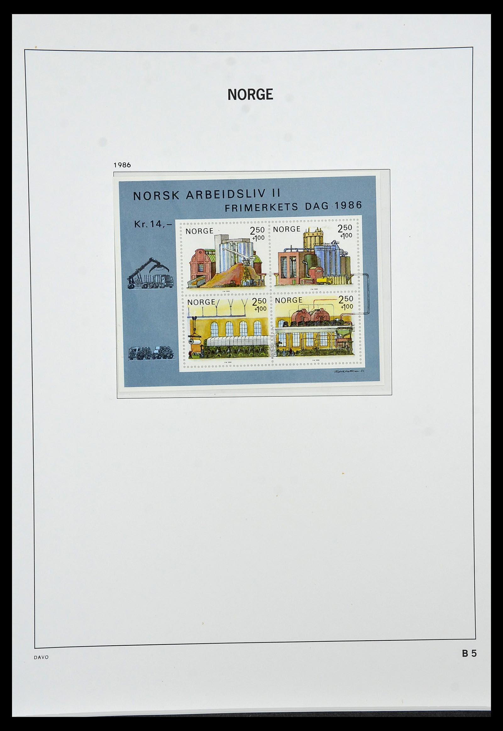 34458 129 - Postzegelverzameling 34458 Noorwegen 1855-1999.