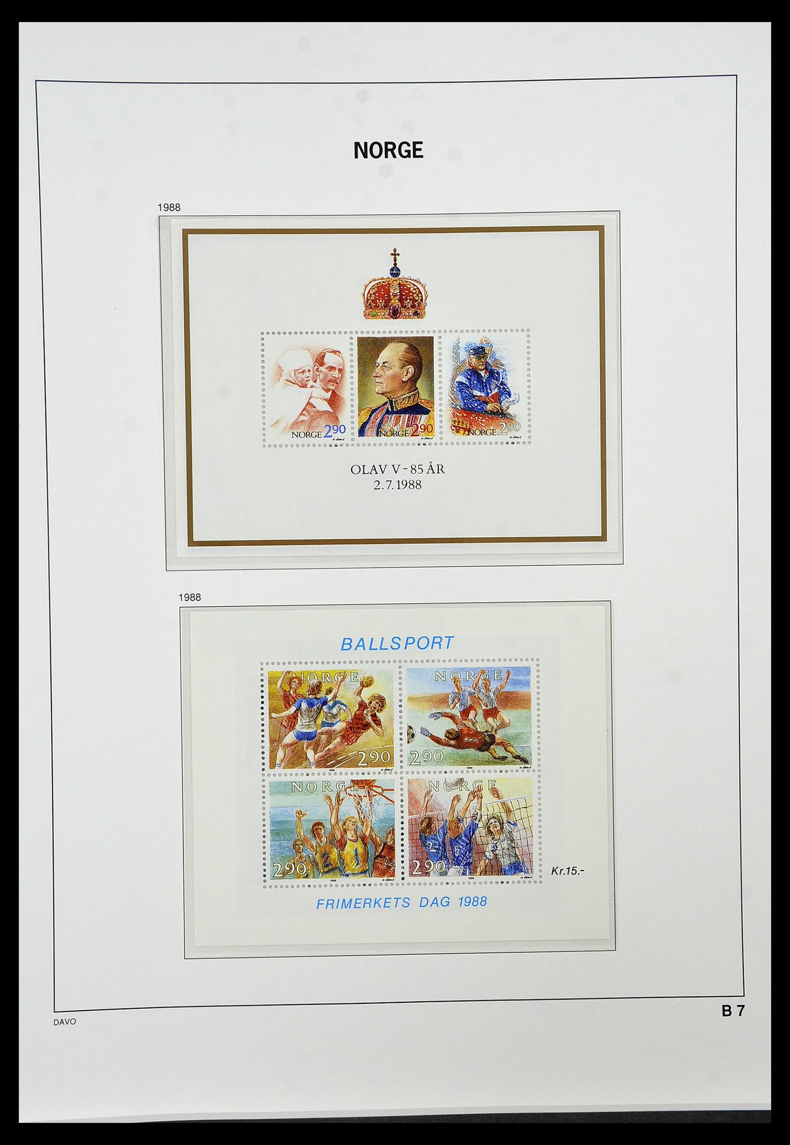 34458 134 - Postzegelverzameling 34458 Noorwegen 1855-1999.