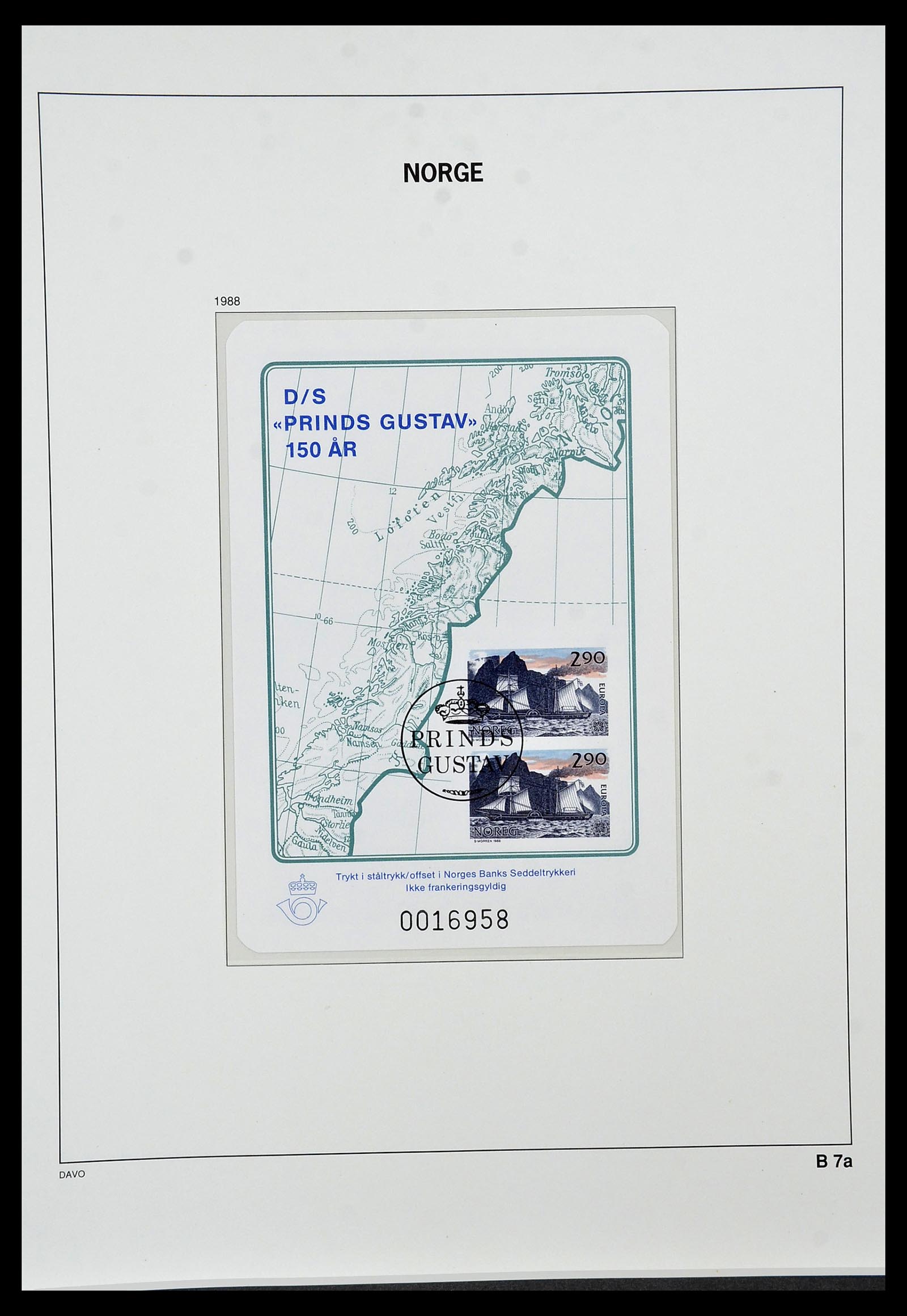 34458 135 - Postzegelverzameling 34458 Noorwegen 1855-1999.