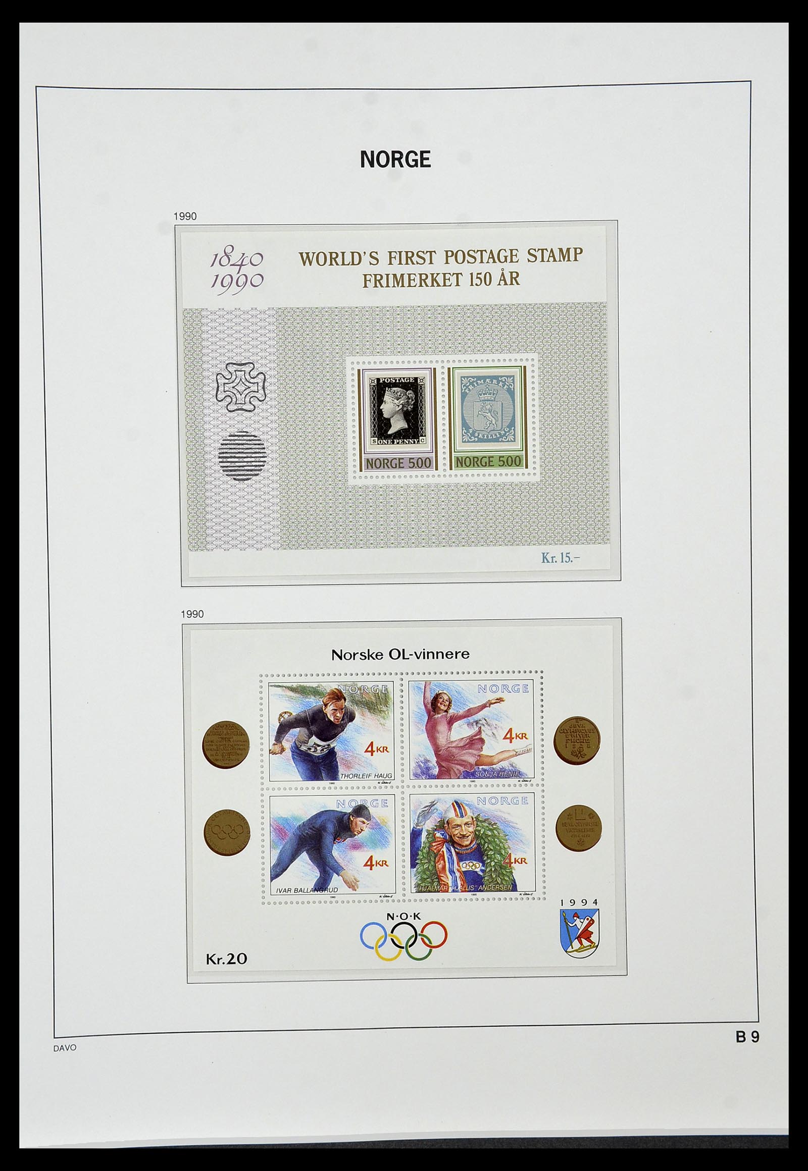 34458 138 - Postzegelverzameling 34458 Noorwegen 1855-1999.