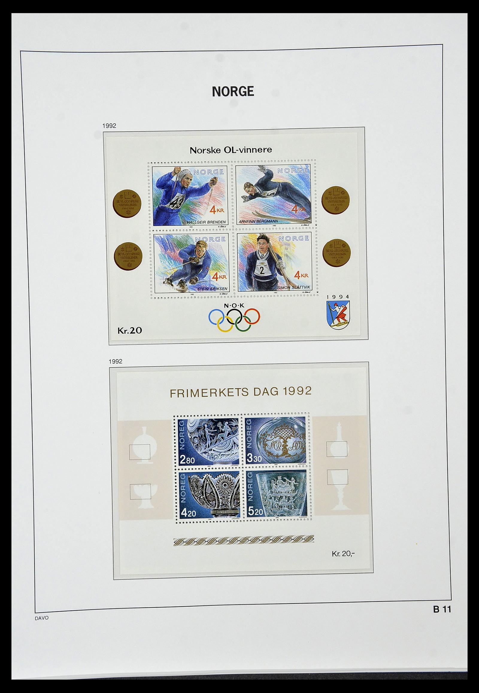 34458 142 - Postzegelverzameling 34458 Noorwegen 1855-1999.