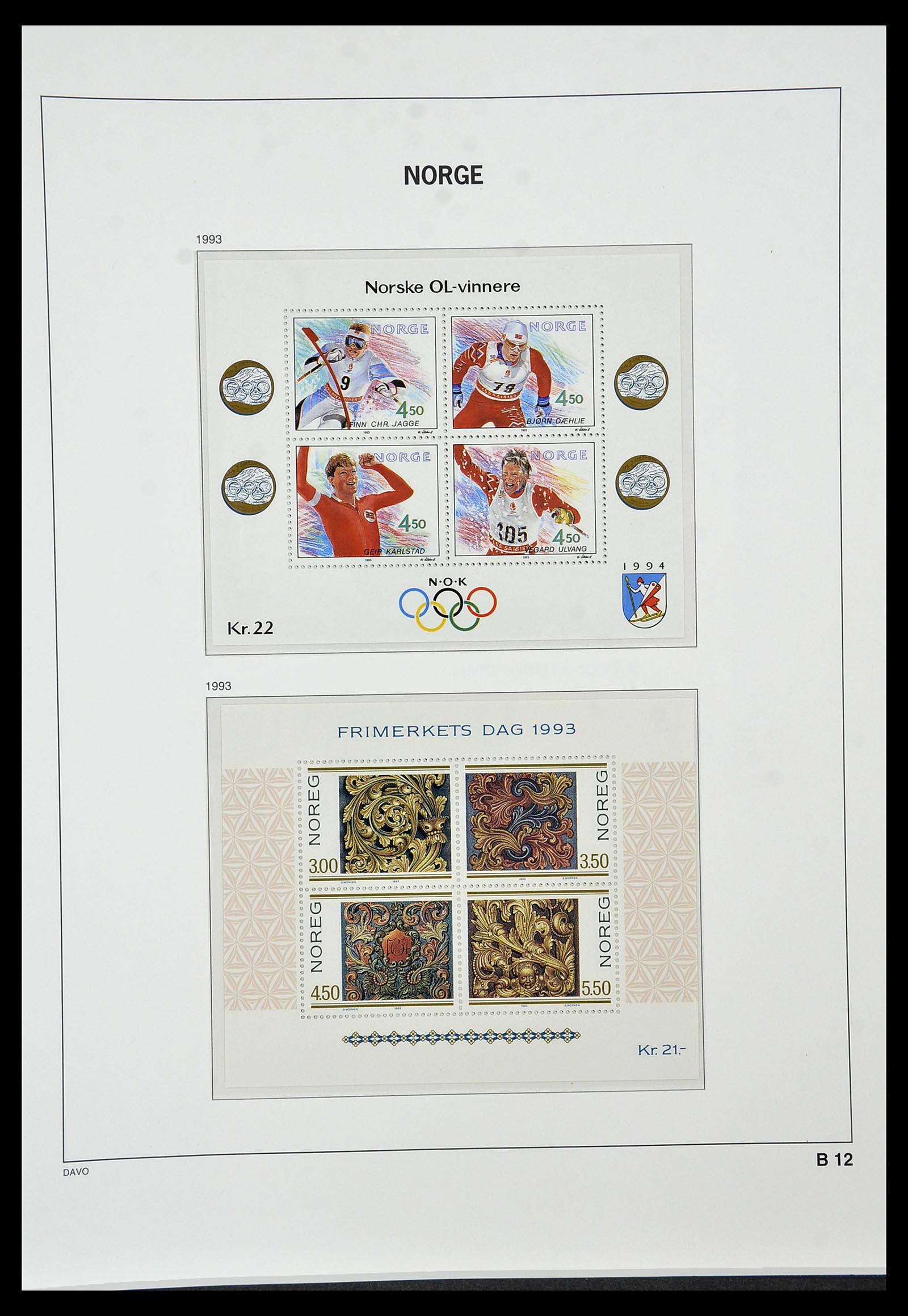 34458 143 - Postzegelverzameling 34458 Noorwegen 1855-1999.